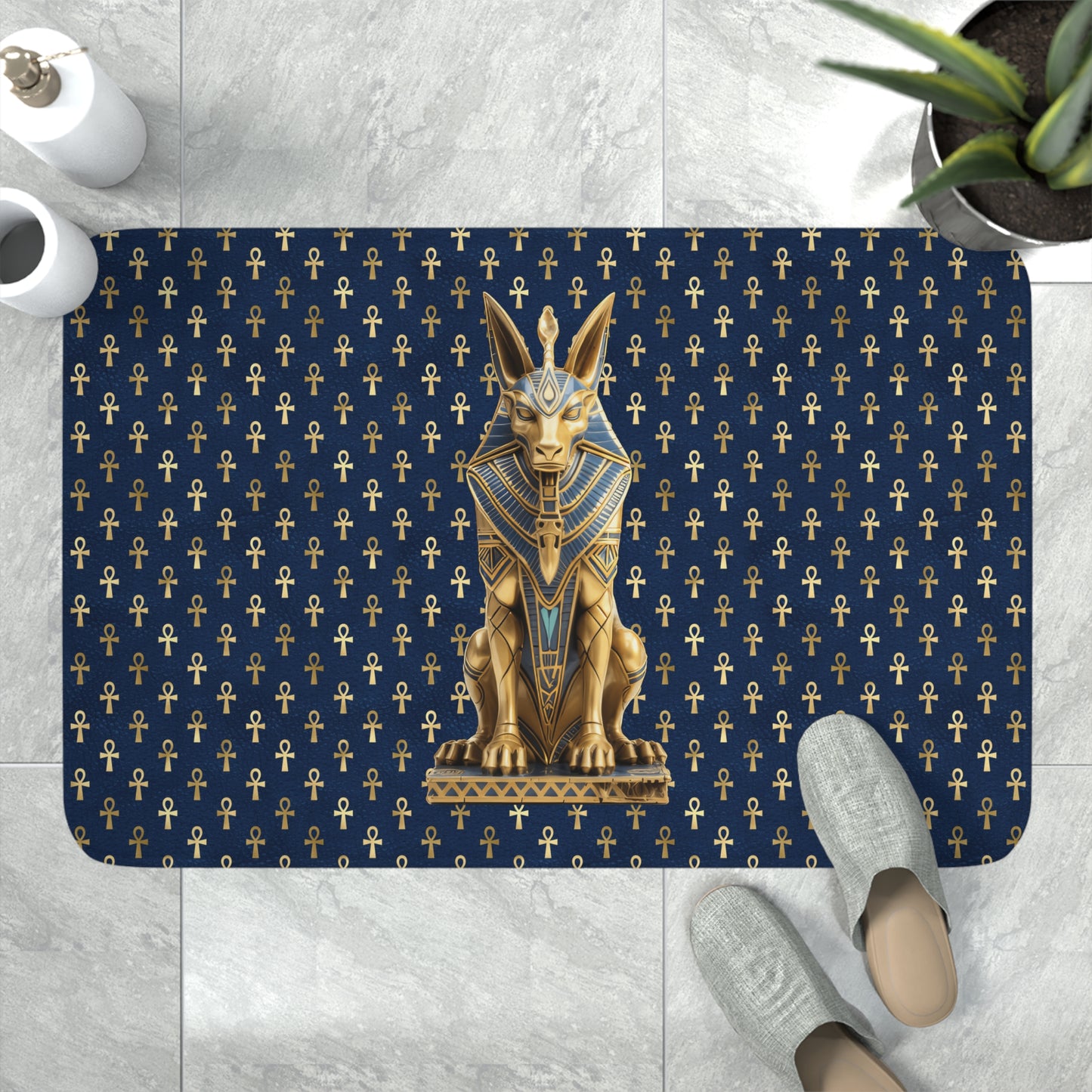 Anubis Egyptian Memory Foam Bath Mat