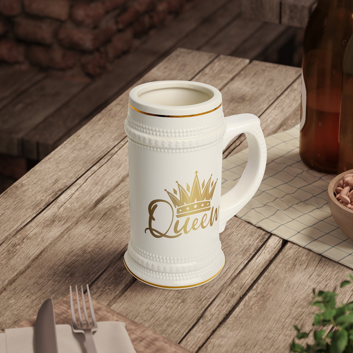 Queen Beer Stein Mug