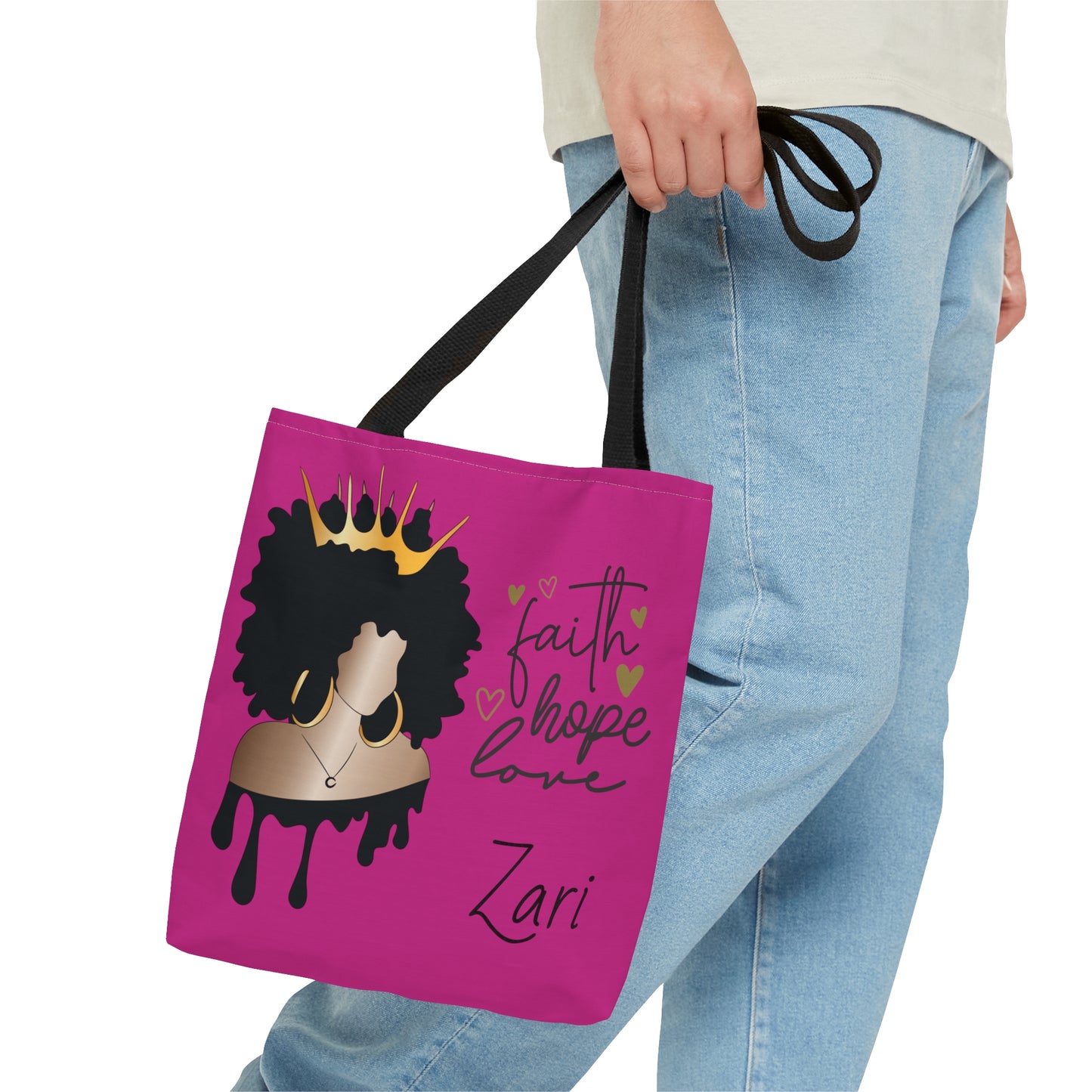 Personalized Faith...Hope...Love Tote Bag