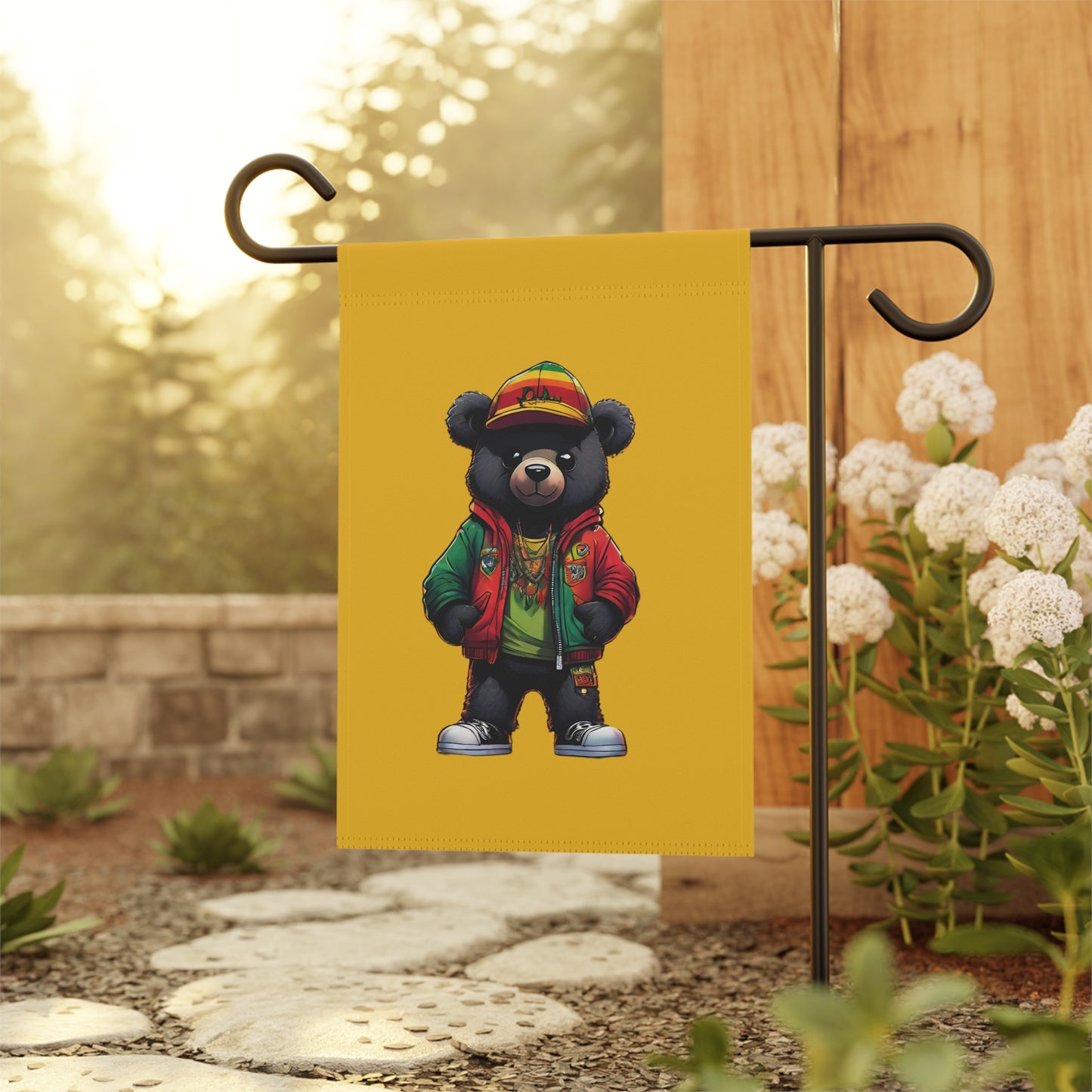 Rasta Bear Flag | House Banner | Black Gifts | Rasta Gifts