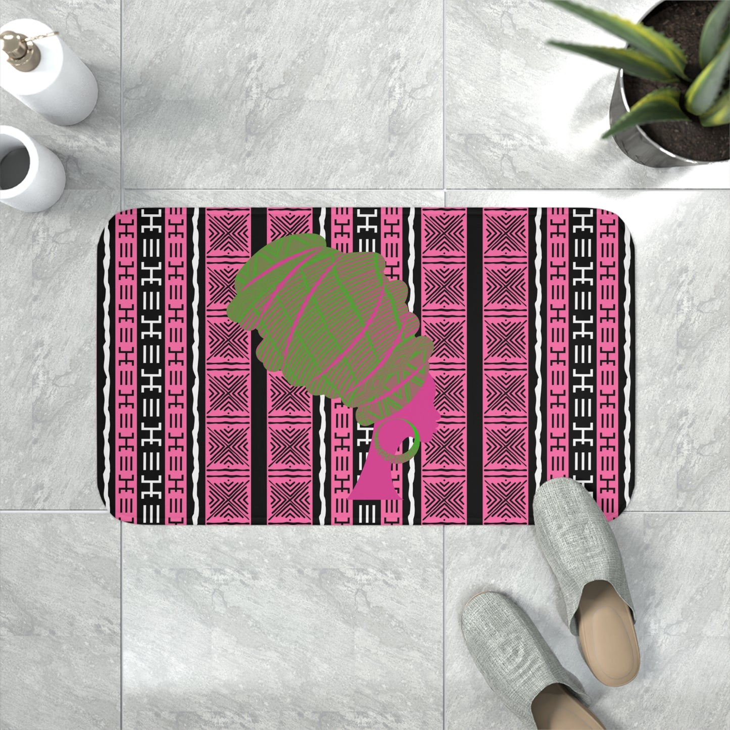Pink Queen Memory Foam Bath Mat