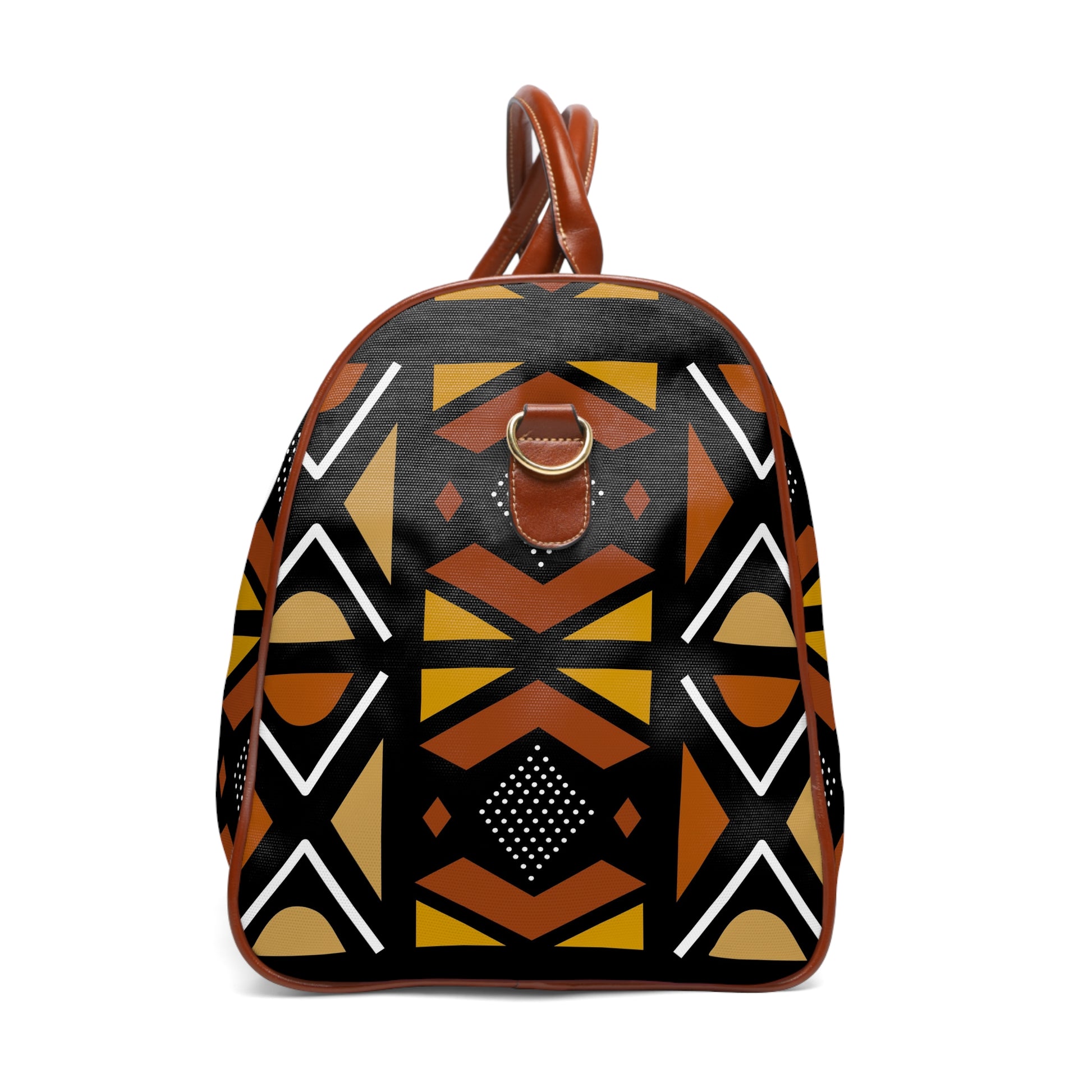 Mudcloth Inspired Waterproof Travel Bag