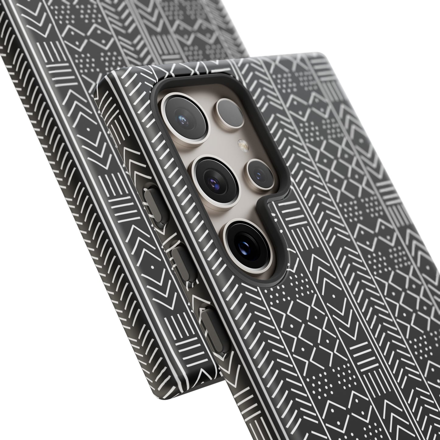 Black & White Mudcloth Samsung Tough Cases | African Samsung Case | Afrocentric Samsung Case