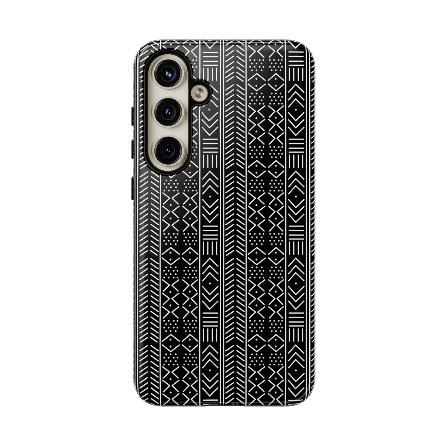 Black & White Mudcloth Samsung Tough Cases | African Samsung Case | Afrocentric Samsung Case