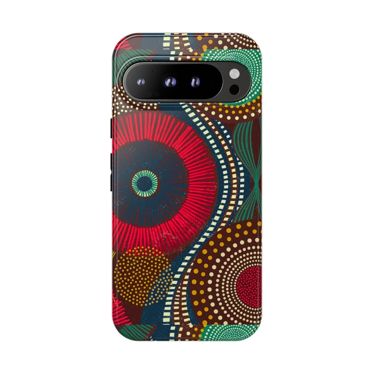 Ankara Pattern Phone Case, Stylish Mobile Cover, Unique Gift for Tech Lovers, Modern Design, Holiday Present