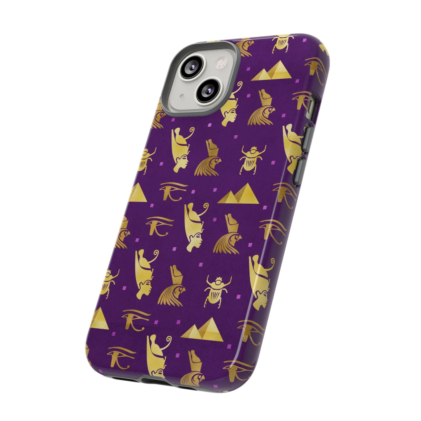 Purple and Gold Egyptian iPhone Tough Cases | Egyptian iPhone Case | Afrocentric iPhone Case