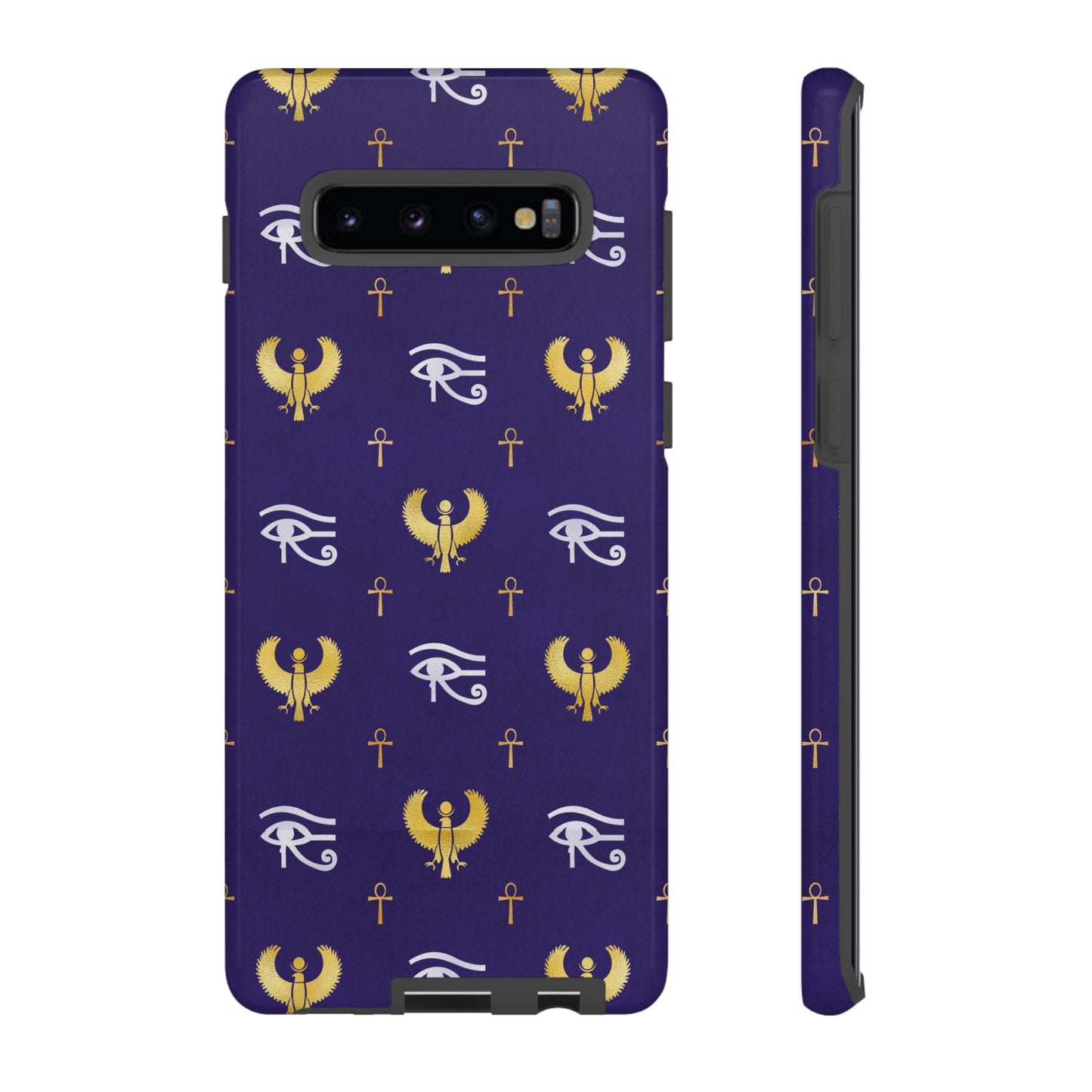 Blue Gold Egyptian Samsung Tough Cases | African Samsung Case | Afrocentric Samsung Case | Egyptian Samsung Case