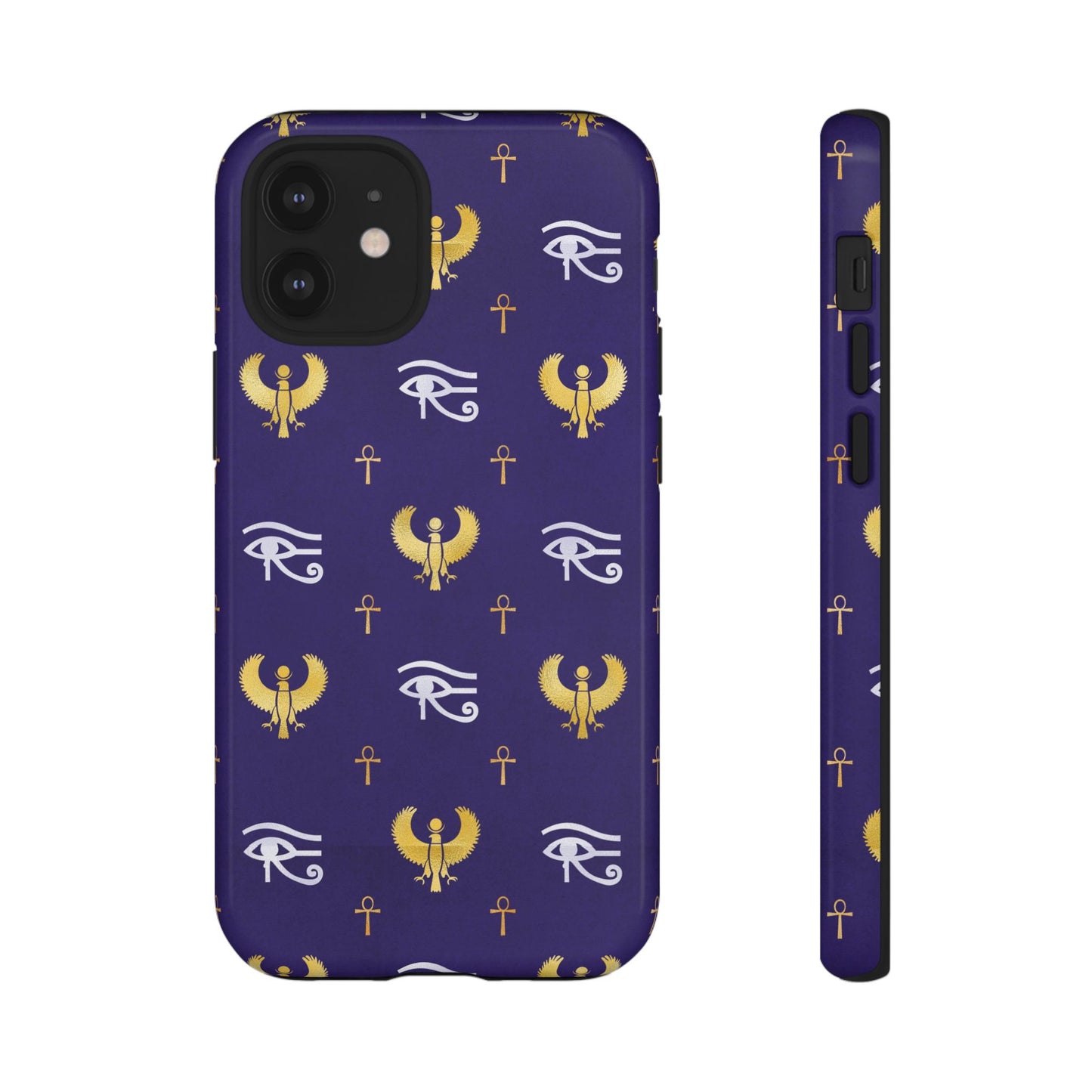 Blue Gold Egyptian iPhone Tough Cases | Egyptian iPhone Case | Afrocentric iPhone Case