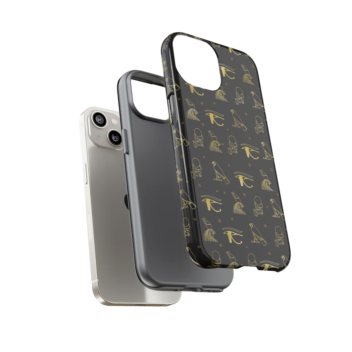 Black Gold Egyptian iPhone Tough Cases | Egyptian iPhone Case | Afrocentric iPhone Case