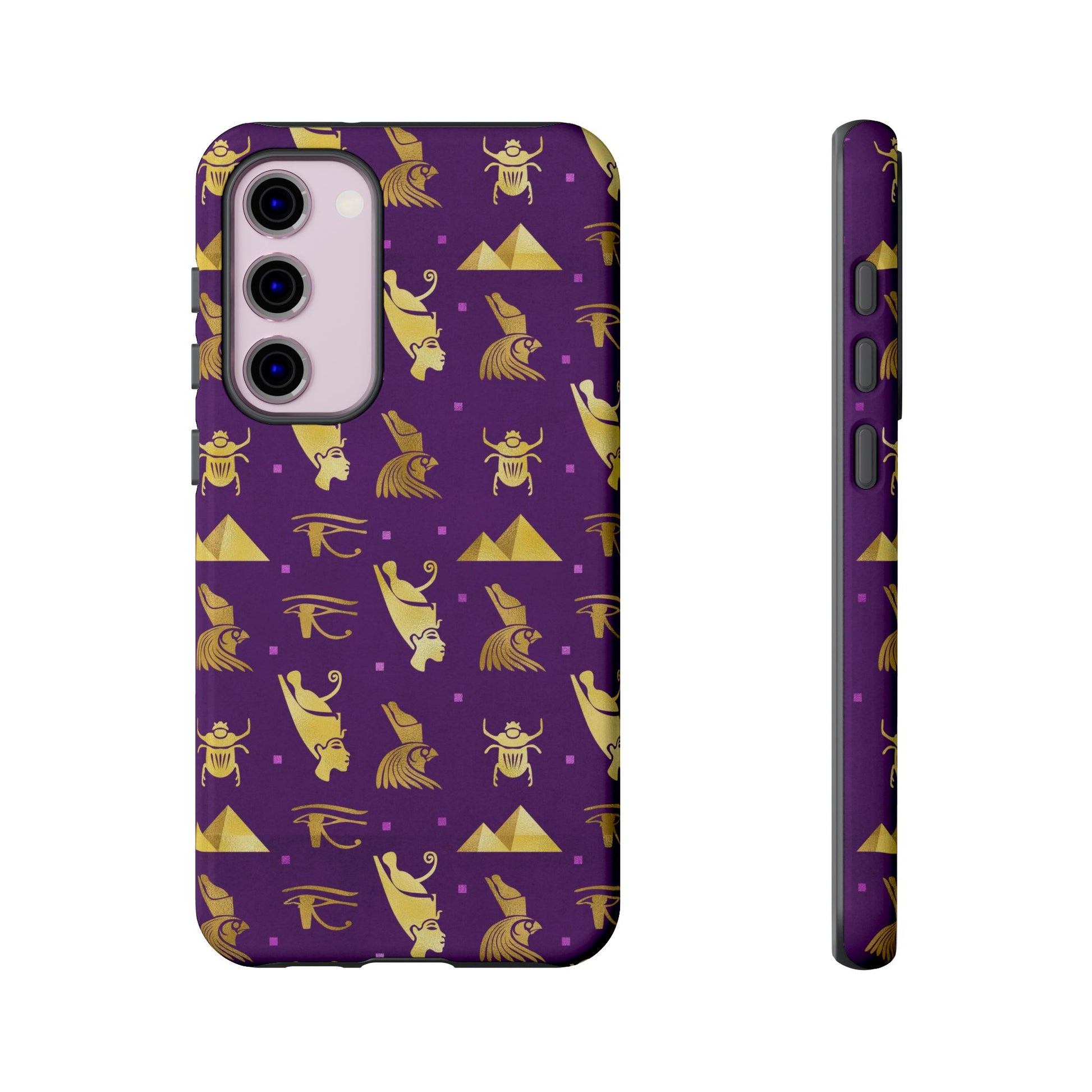 Purple and Gold Egyptian Samsung Tough Cases | African Samsung Case | Afrocentric Samsung Case | Egyptian Samsung Case