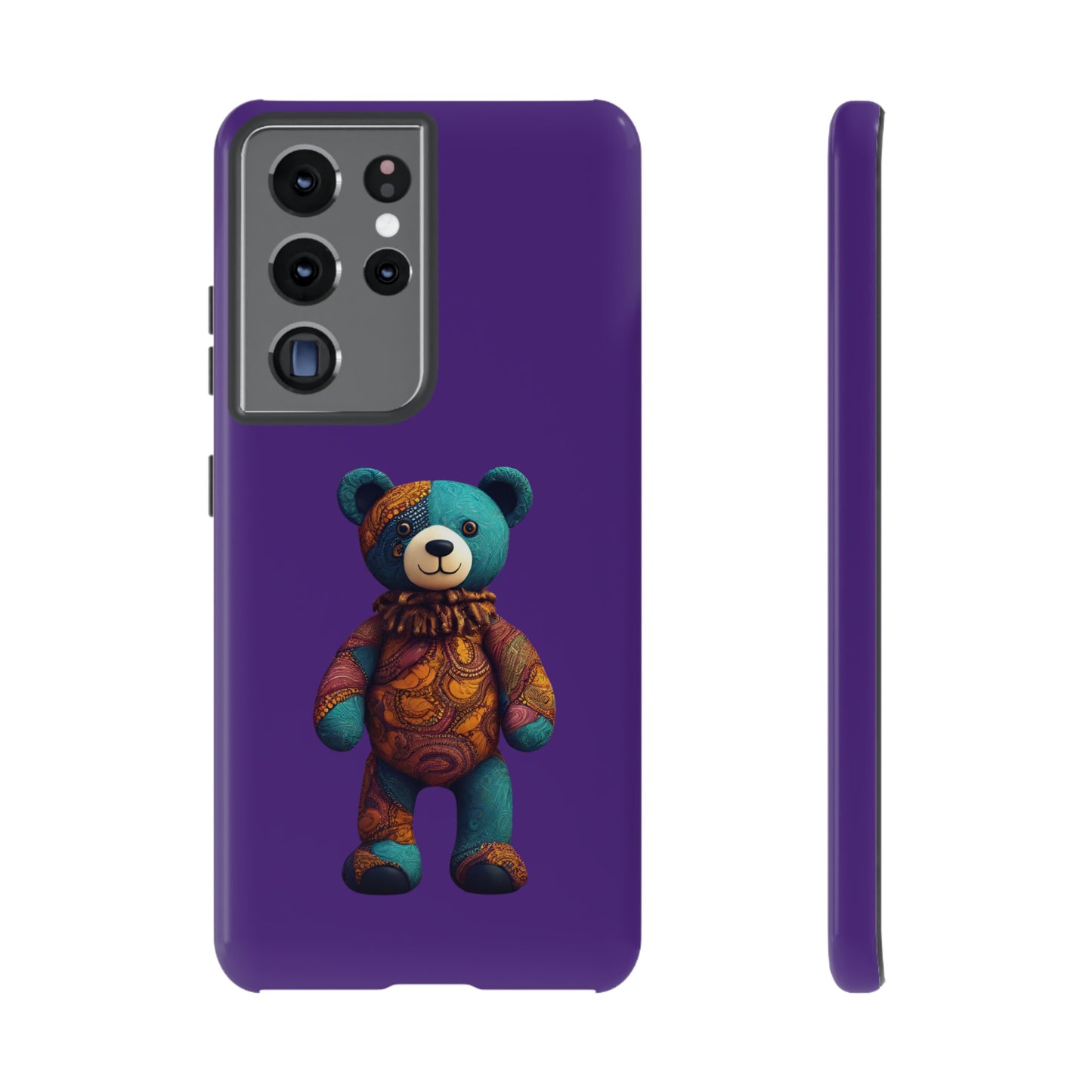 Purple and Blue Bear Samsung Tough Cases | African Samsung Case | Afrocentric Samsung Case