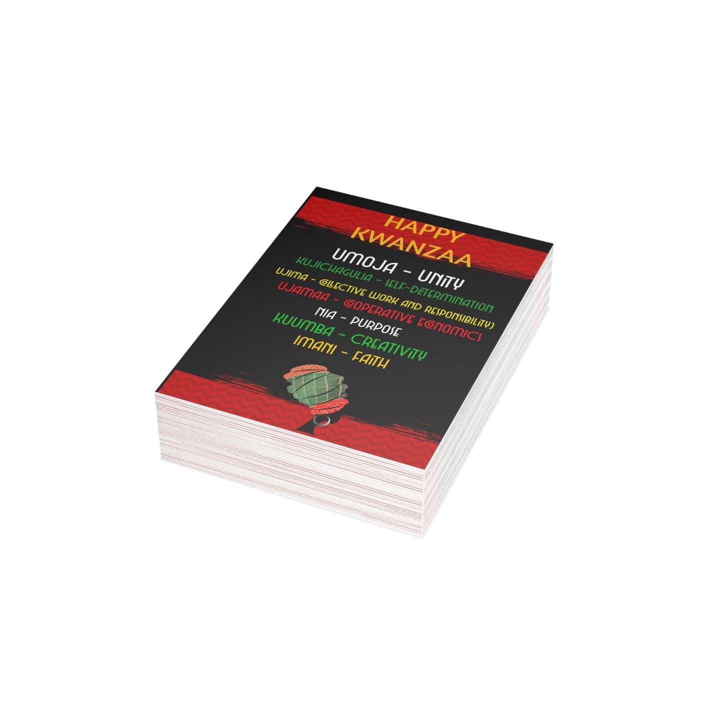 Kwanzaa Greeting Cards (1, 10, 30, and 50pcs)