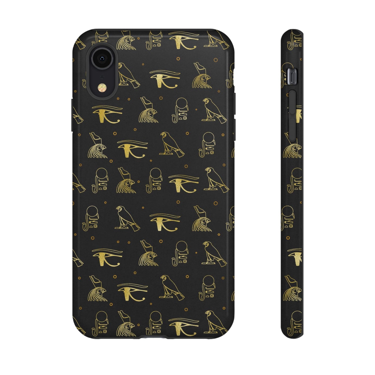 Black Gold Egyptian iPhone Tough Cases | Egyptian iPhone Case | Afrocentric iPhone Case