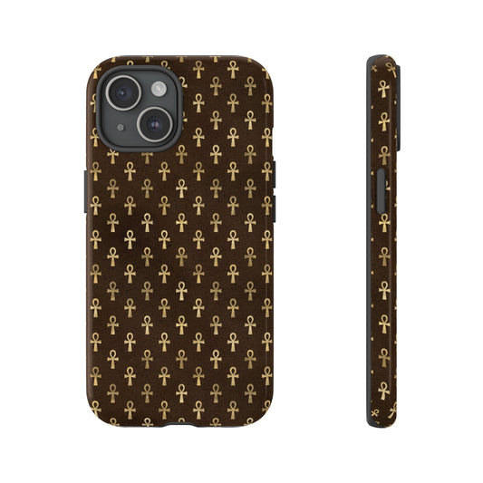 Brown Ankh iPhone Tough Cases | Egyptian iPhone Case | Ankh iPhone Case