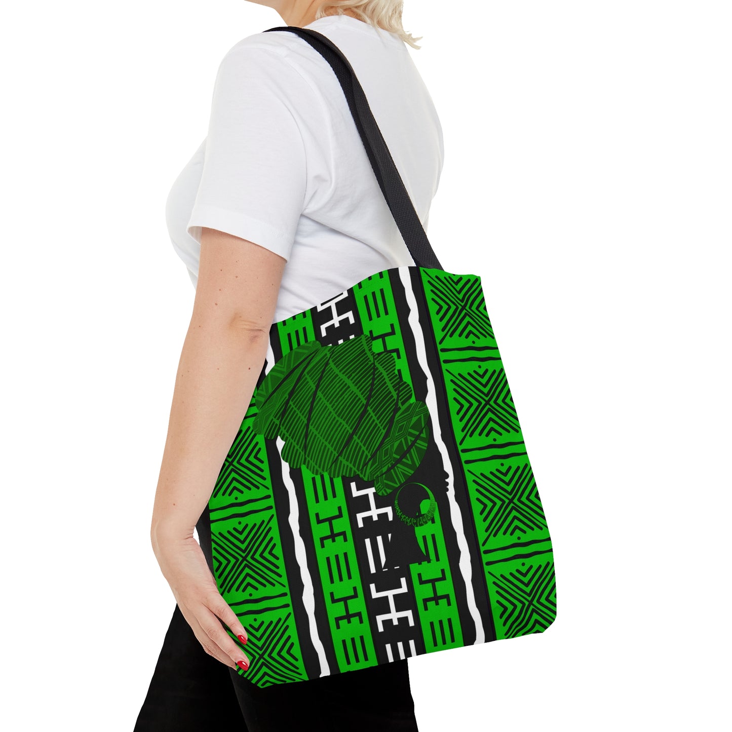 Green Mudcloth  Tote Bag