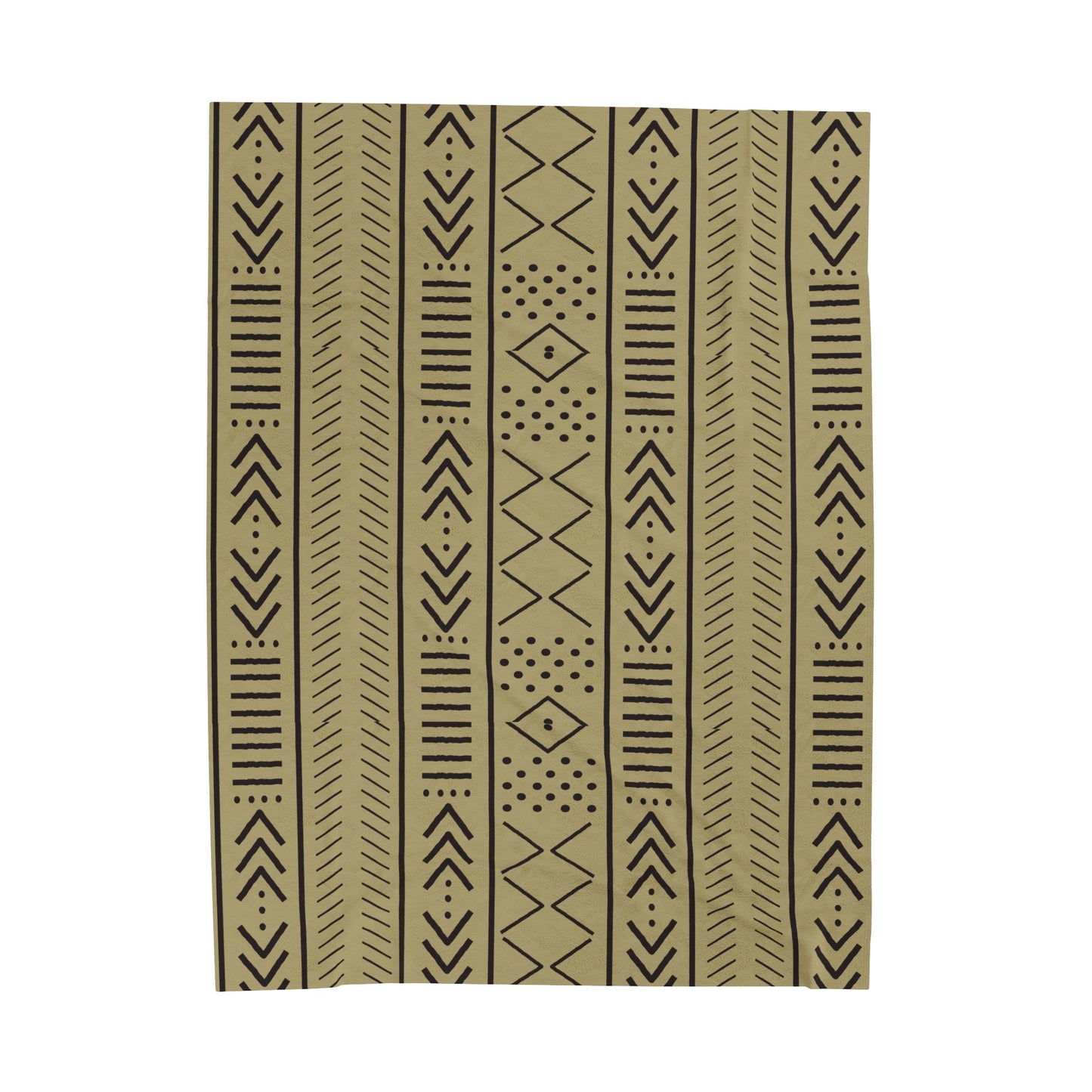 Beige Mudcloth Inspired Blanket