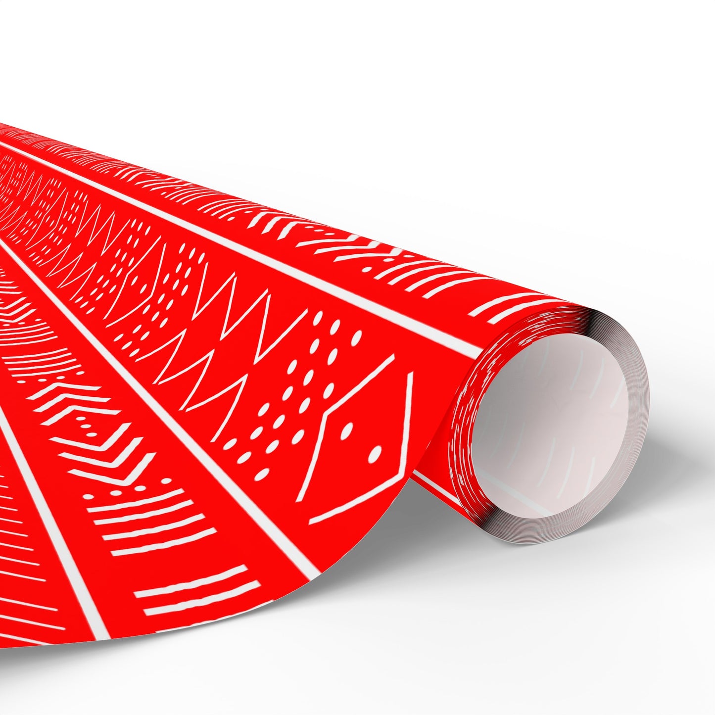 Red Mudcloth Inspired Wrapping Papers | African Wrapping Paper | Afrocentric Wrapping Paper | Mudcloth Craft Paper