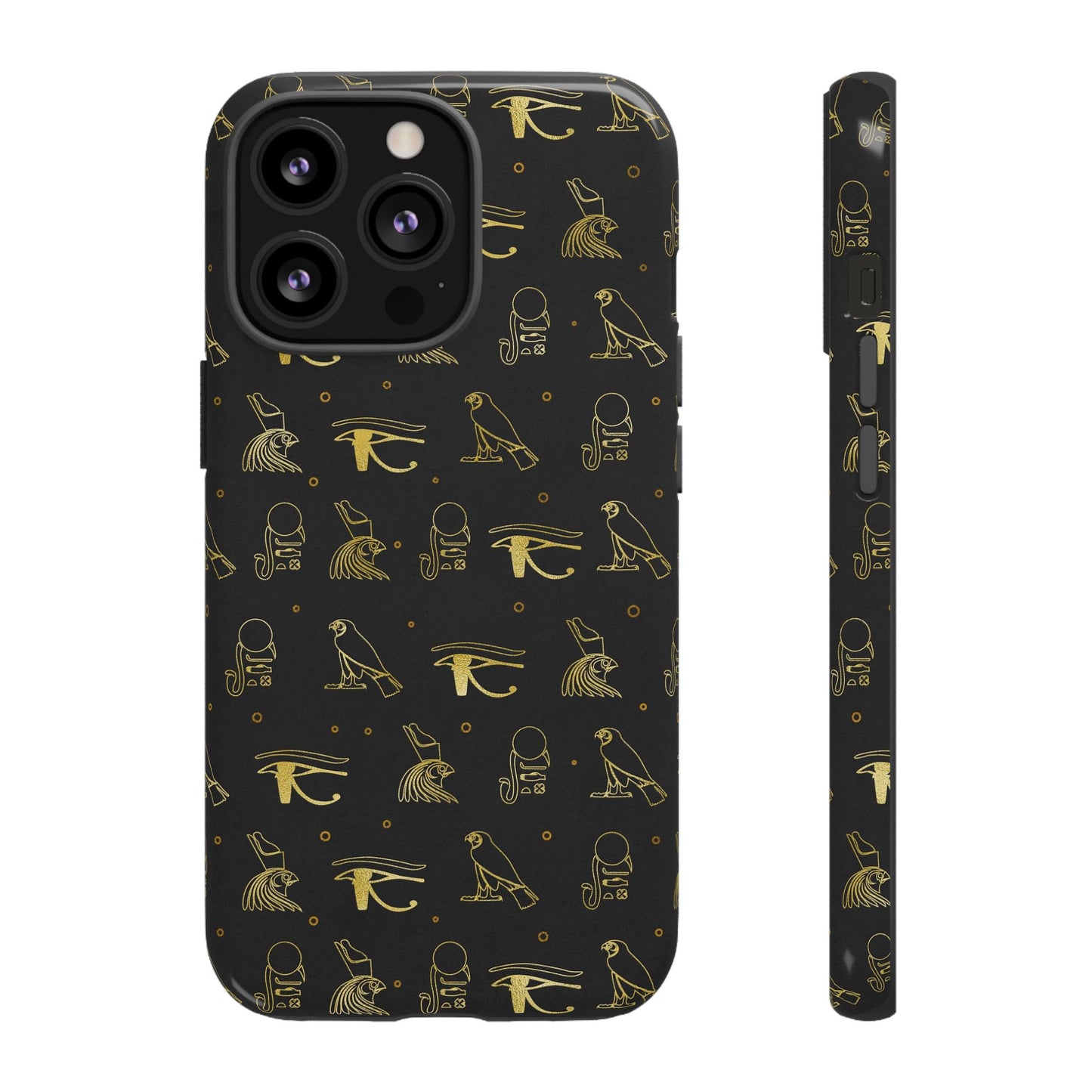 Black Gold Egyptian iPhone Tough Cases | Egyptian iPhone Case | Afrocentric iPhone Case
