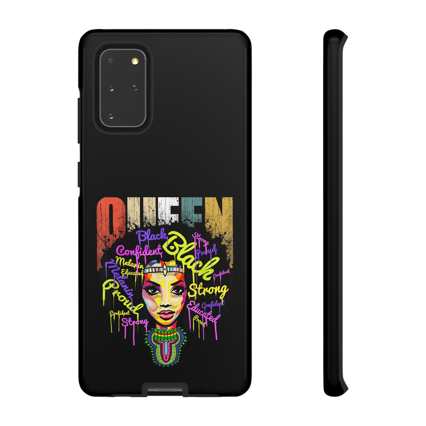 Black Queen Samsung Tough Cases | African Samsung Case | Afrocentric Samsung Case | Ankara Samsung Phone Case