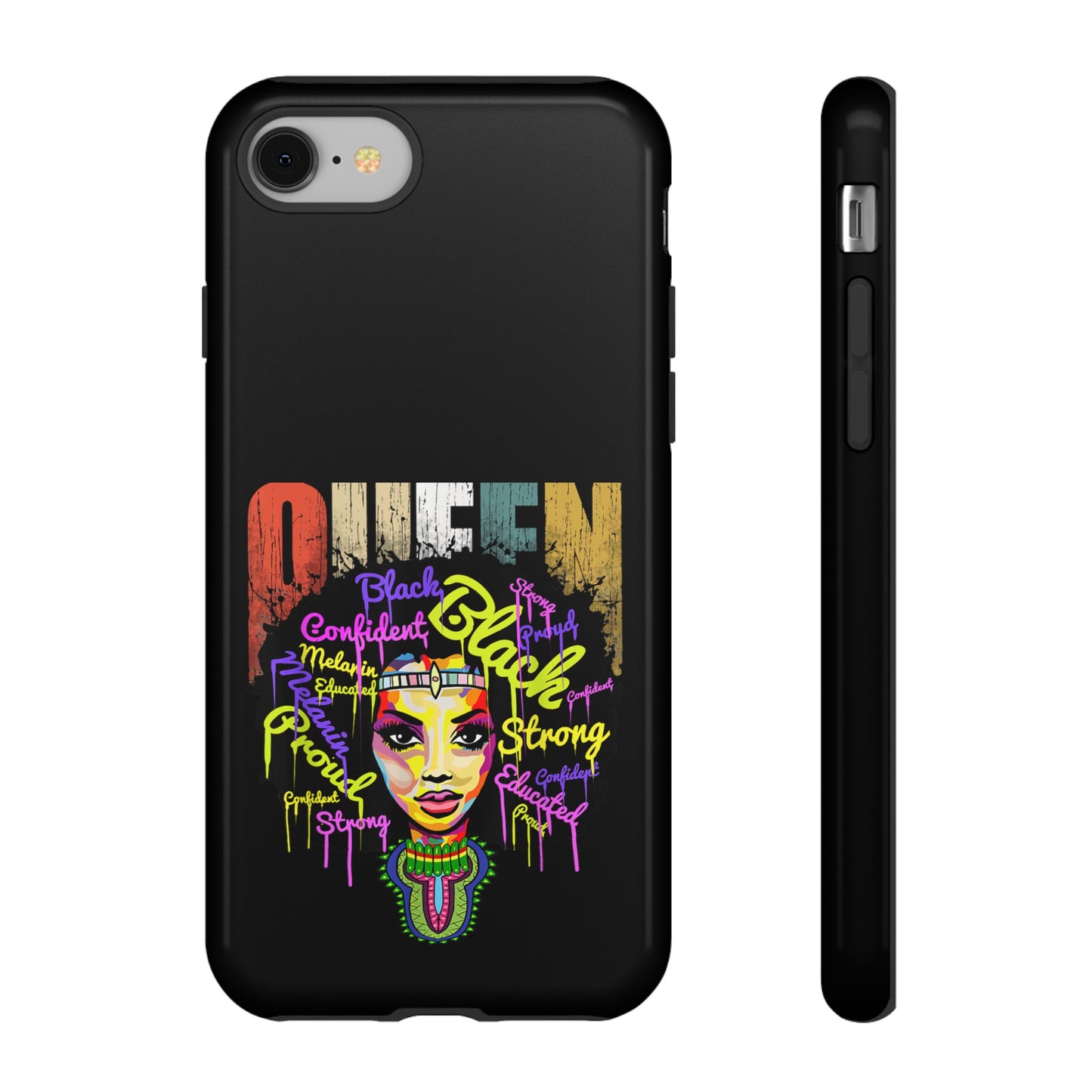 iPhone Black Queen Tough Cases | Ankara iPhone Case | Afrocentric iPhone Case