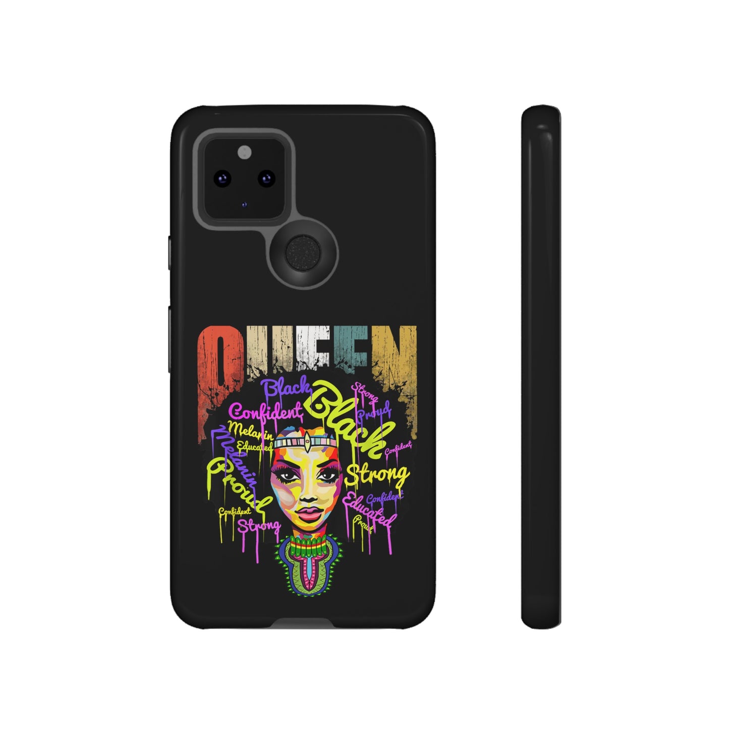 Black Queen Google Pixel Tough Cases | African Google Pixel Case | Afrocentric Google Pixel Case