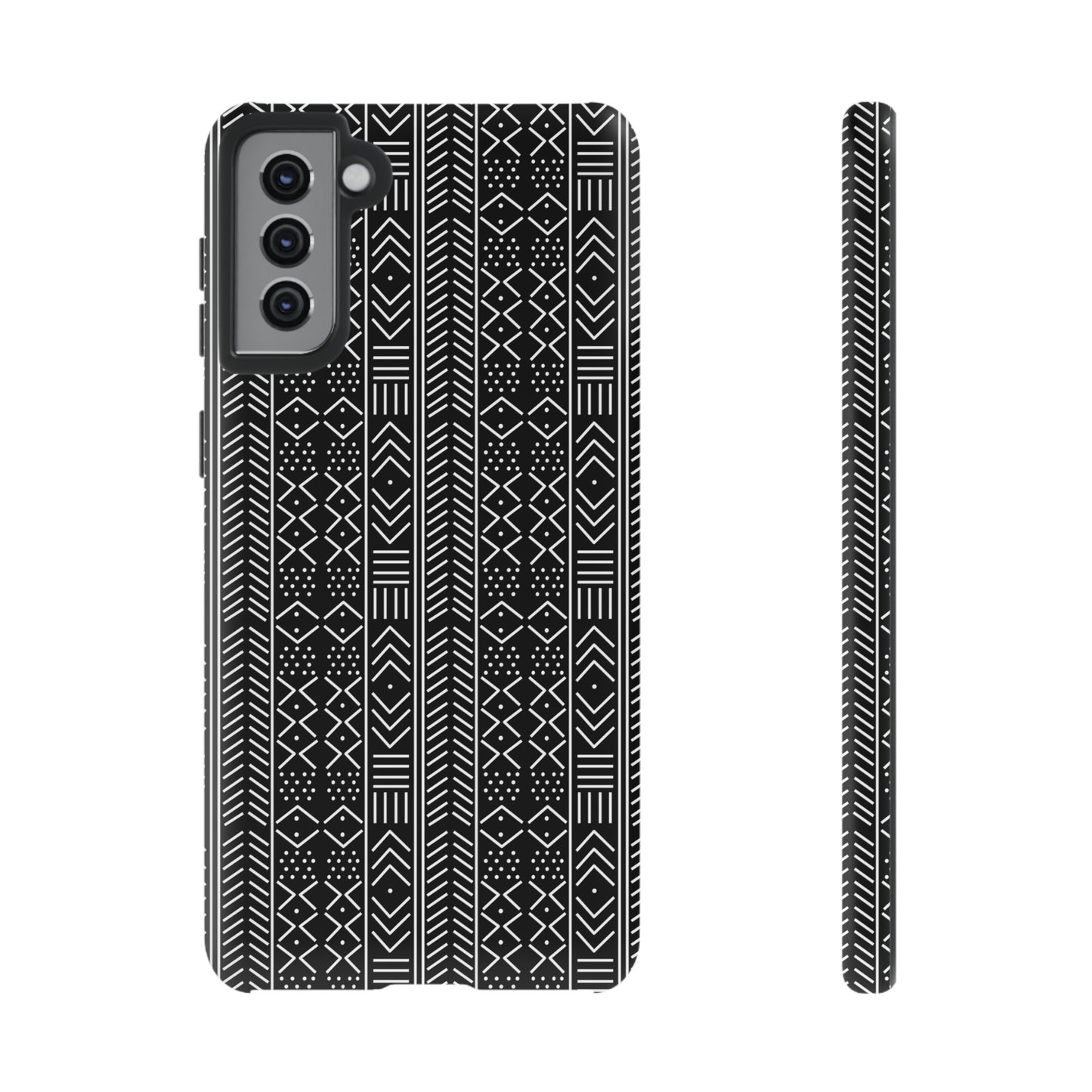 Black & White Mudcloth Samsung Tough Cases | African Samsung Case | Afrocentric Samsung Case