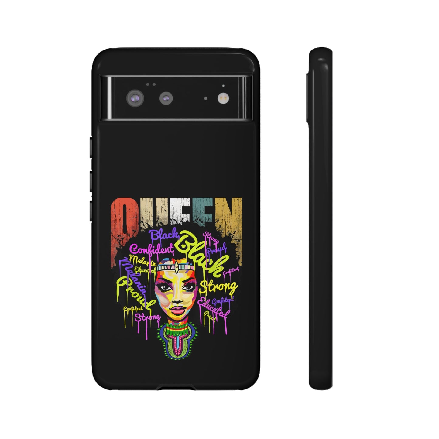 Black Queen Google Pixel Tough Cases | African Google Pixel Case | Afrocentric Google Pixel Case