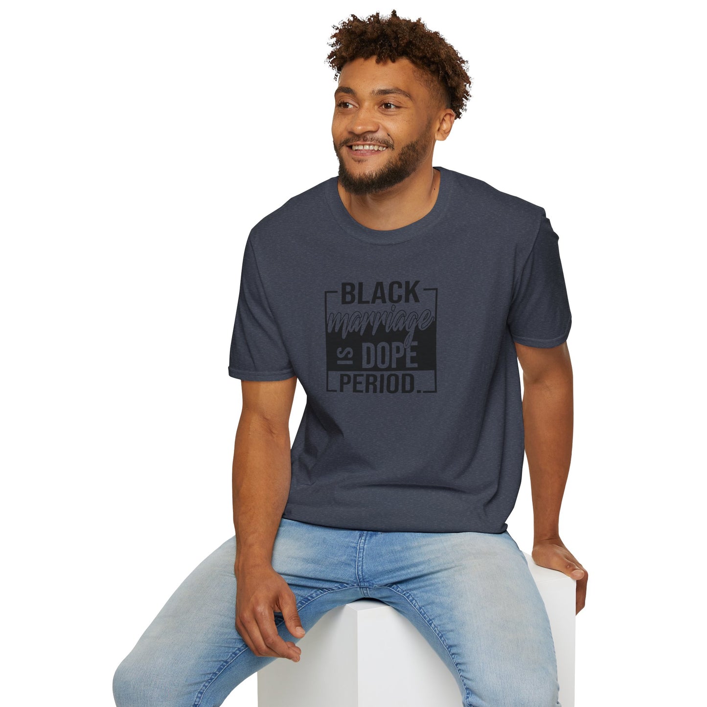 Black Marriage is Dope Unisex Softstyle T-Shirt