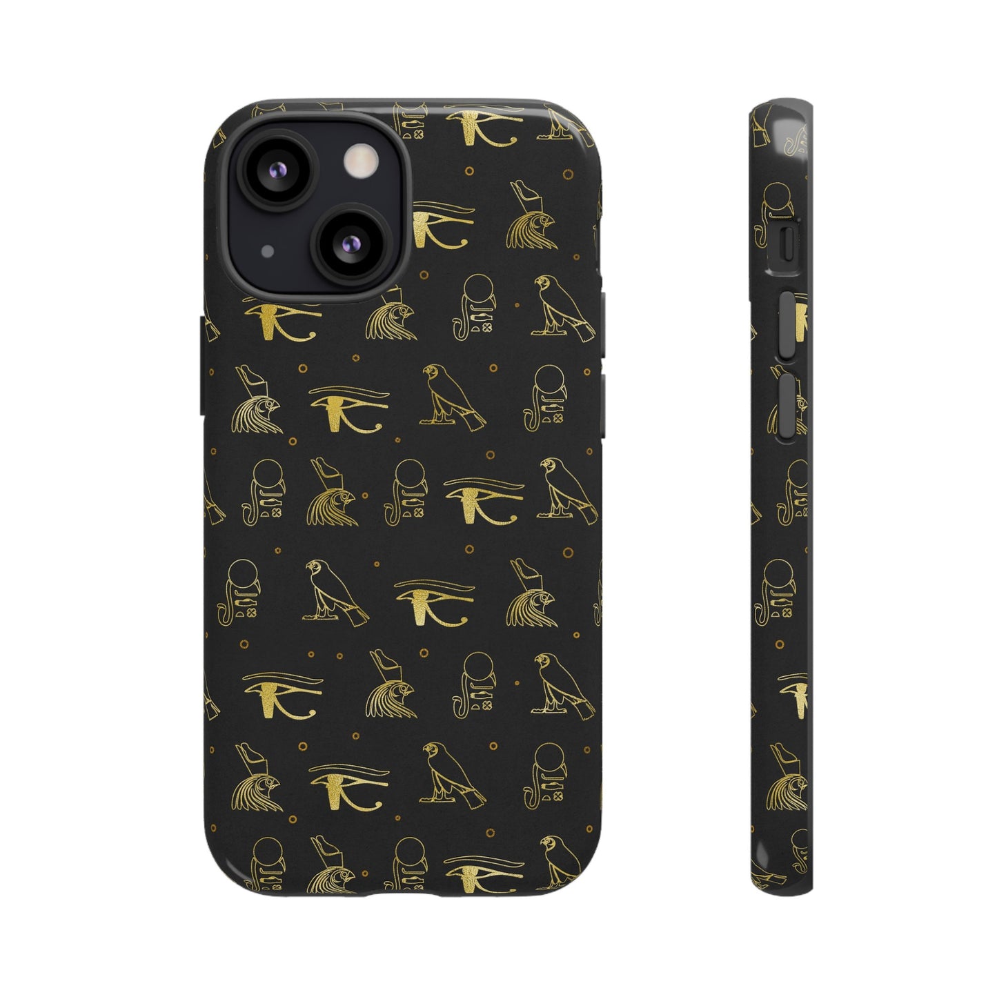 Black Gold Egyptian iPhone Tough Cases | Egyptian iPhone Case | Afrocentric iPhone Case