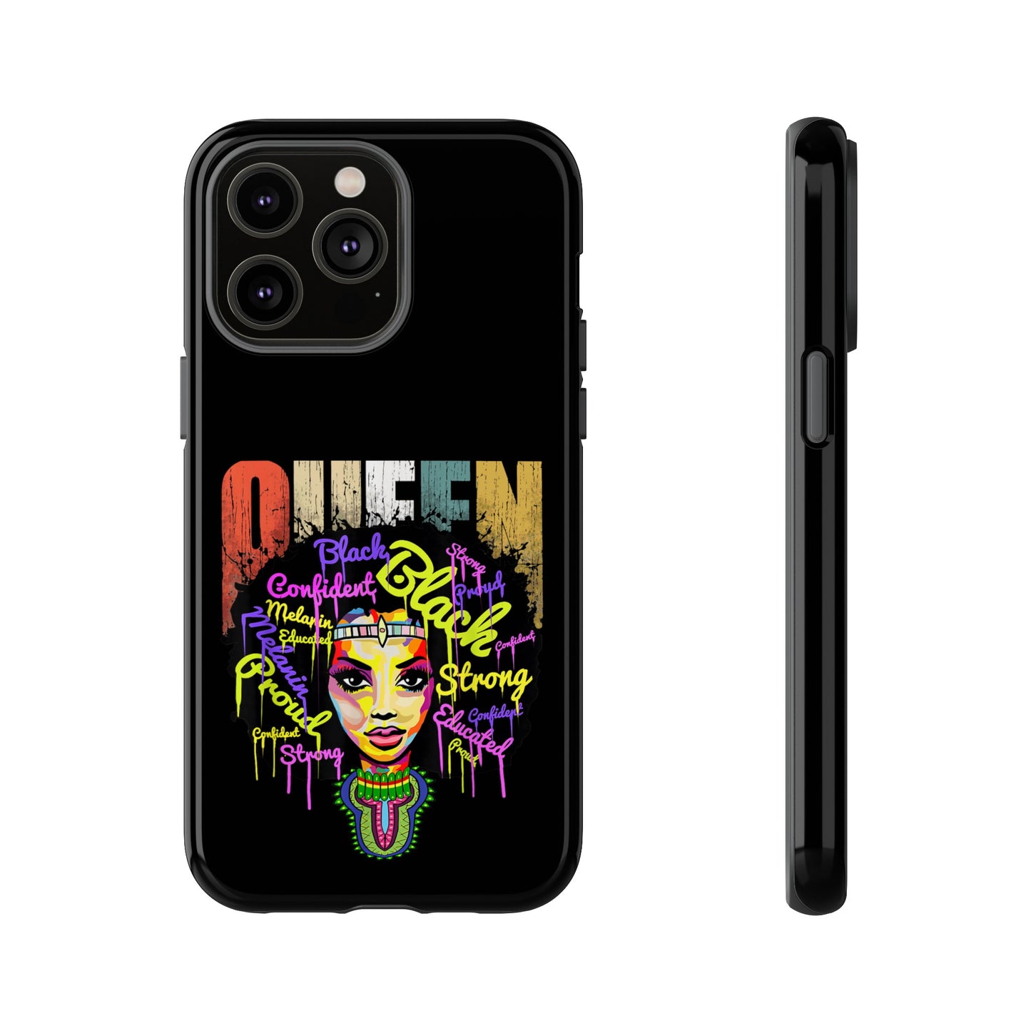 iPhone Black Queen Tough Cases | Ankara iPhone Case | Afrocentric iPhone Case