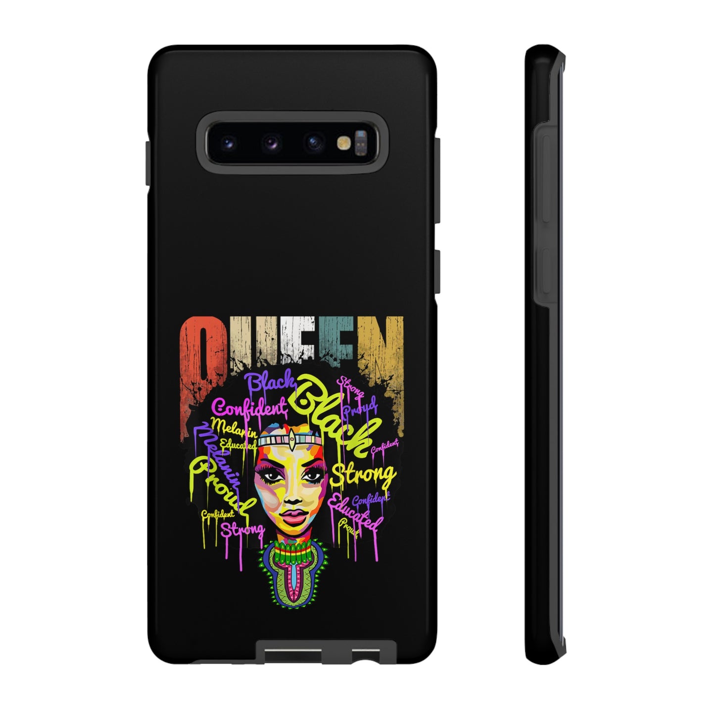 Black Queen Samsung Tough Cases | African Samsung Case | Afrocentric Samsung Case | Ankara Samsung Phone Case