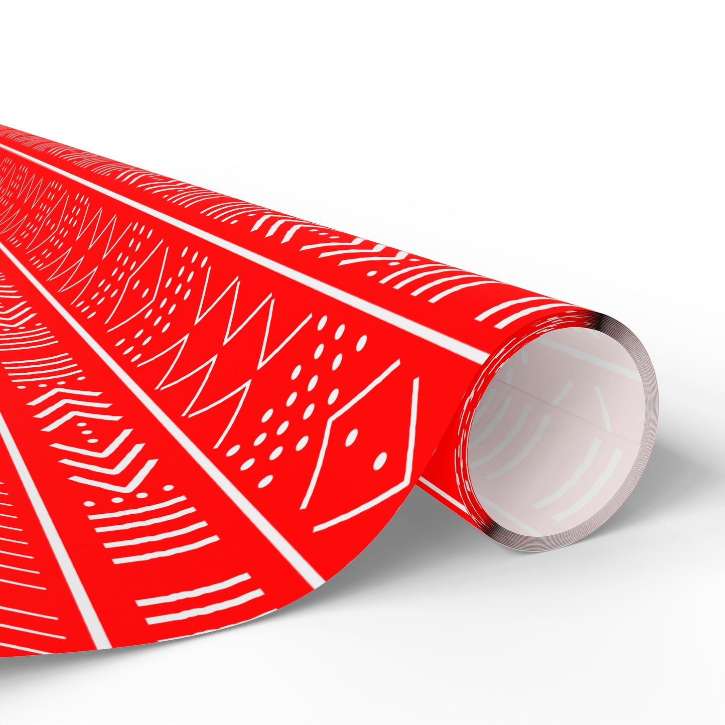 Red Mudcloth Inspired Wrapping Papers | African Wrapping Paper | Afrocentric Wrapping Paper | Mudcloth Craft Paper