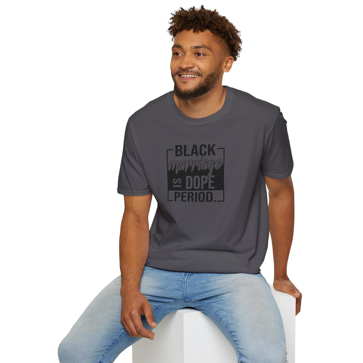 Black Marriage is Dope Unisex Softstyle T-Shirt