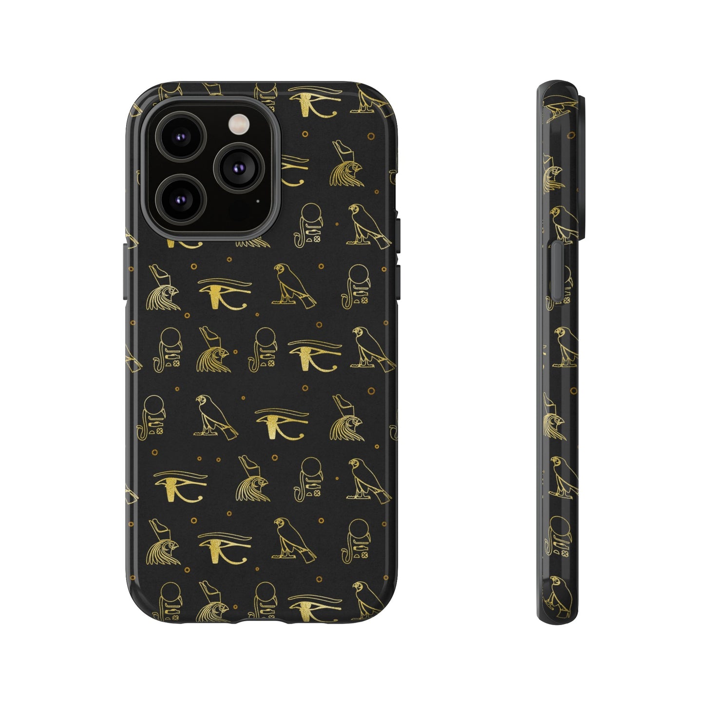 Black Gold Egyptian iPhone Tough Cases | Egyptian iPhone Case | Afrocentric iPhone Case