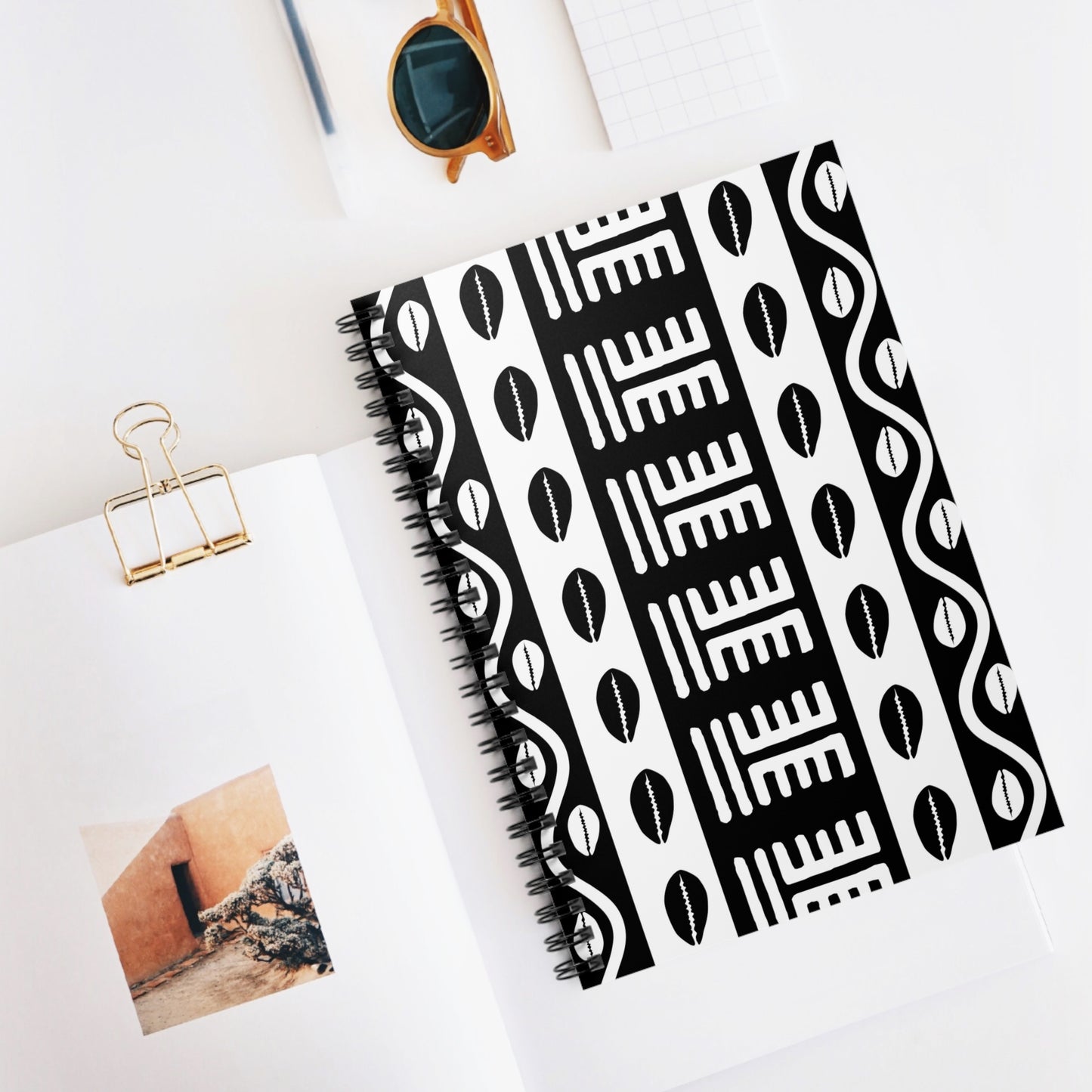 Cowrie Shell Spiral Notebook - Ruled Line