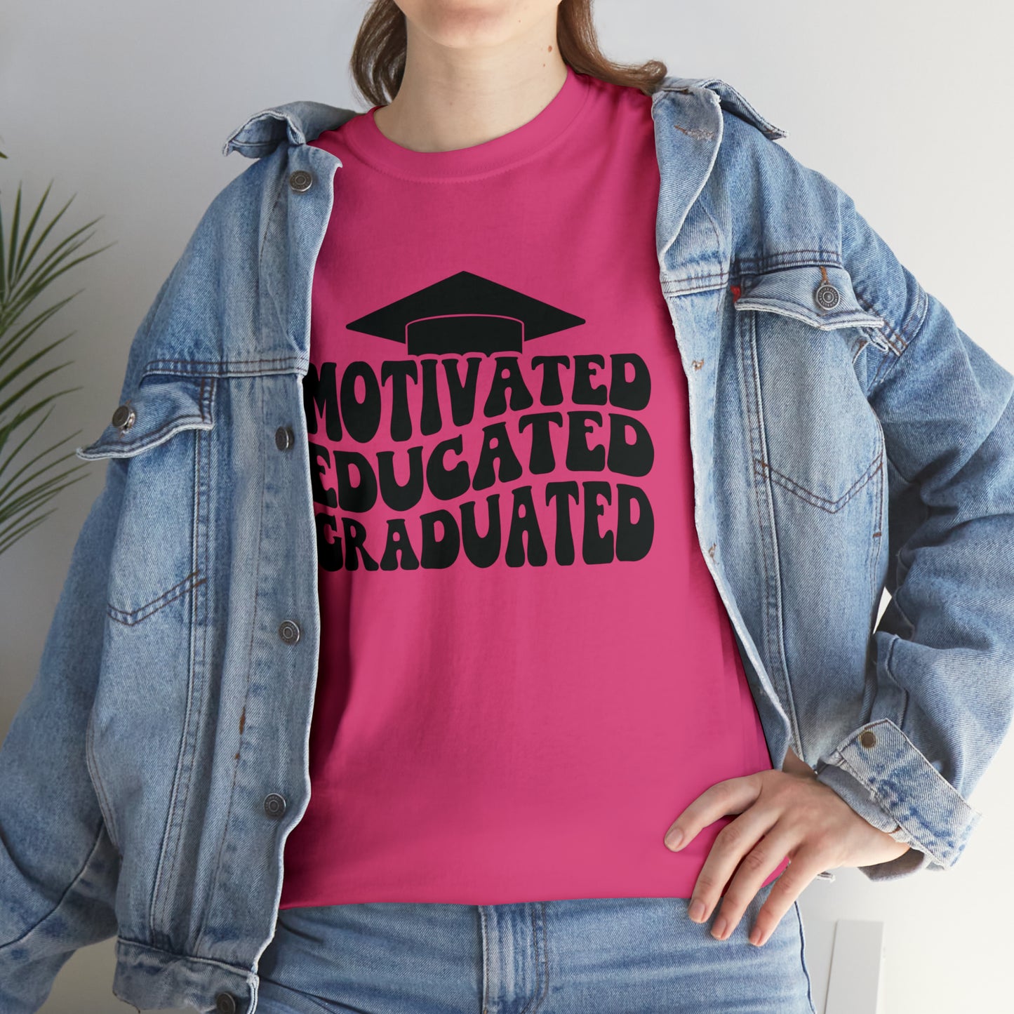 Motivated..Educated..Graduated Cotton Tee