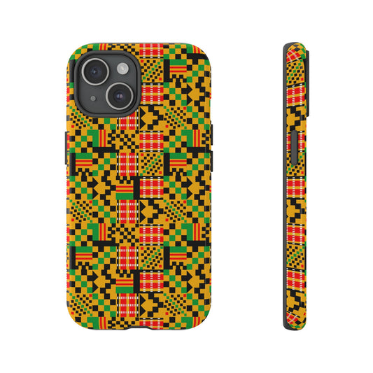Kente Pattern iPhone Tough Cases | African iPhone Case | Afrocentric iPhone Case