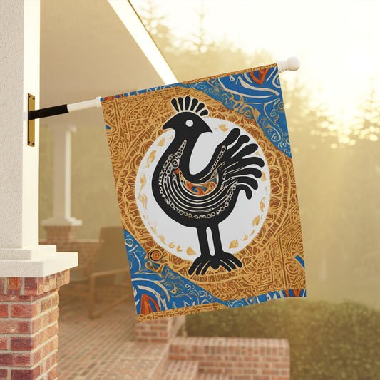 Sankofa Bird Home Flag | House Banner | Black Gifts | Yard Gifts | Yard Flag | Adinkra Banner