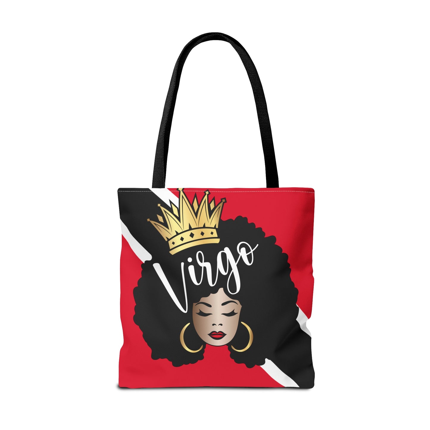 Trinidad Flag African American Woman Tote Bag | African Queen Bag | Black Girl Bag | Virgo Bag