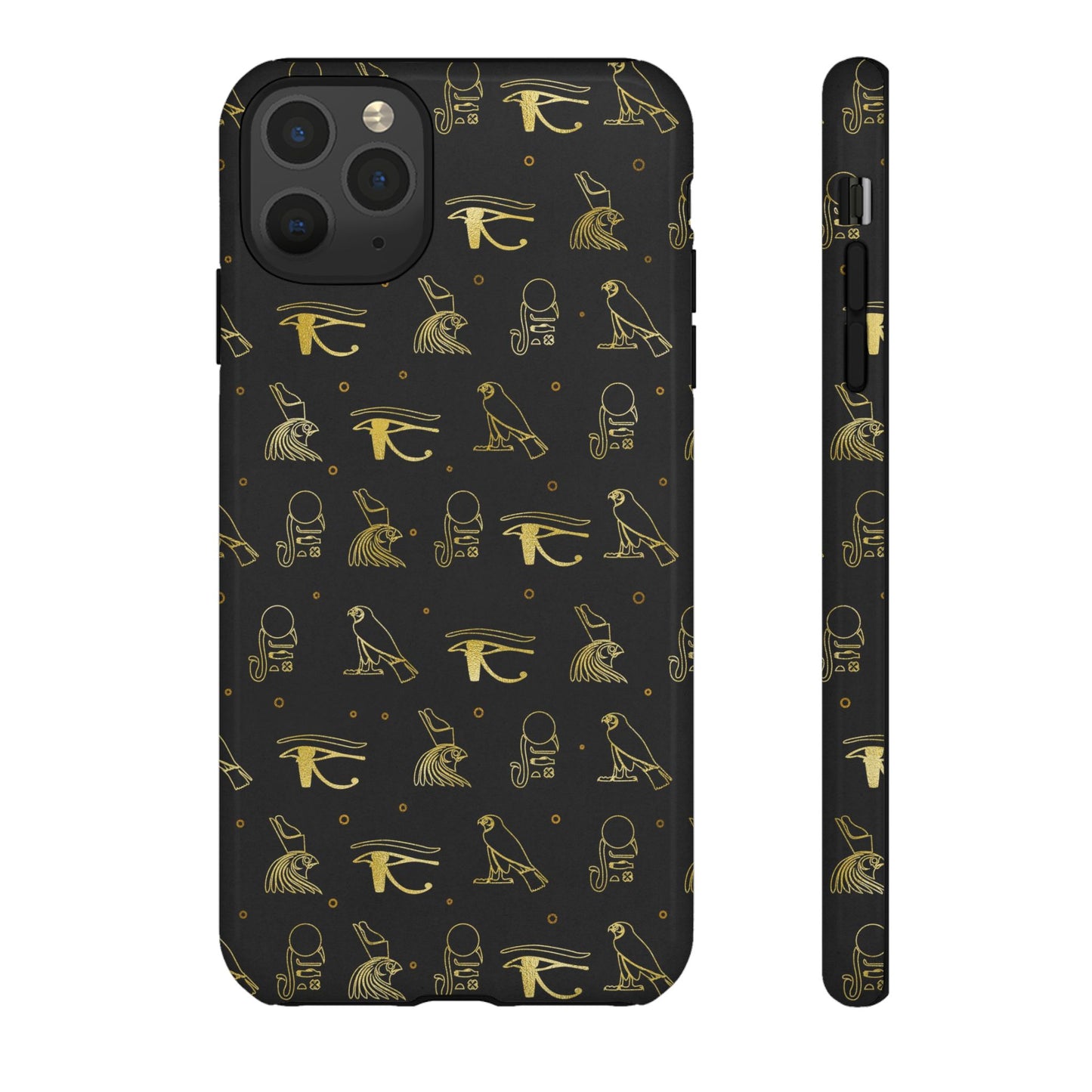 Black Gold Egyptian iPhone Tough Cases | Egyptian iPhone Case | Afrocentric iPhone Case