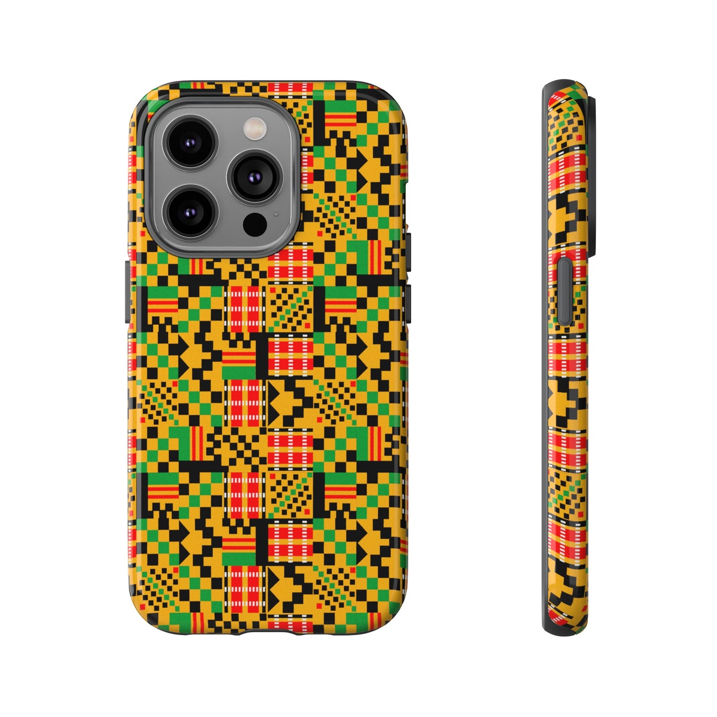 Kente Pattern iPhone Tough Cases | African iPhone Case | Afrocentric iPhone Case