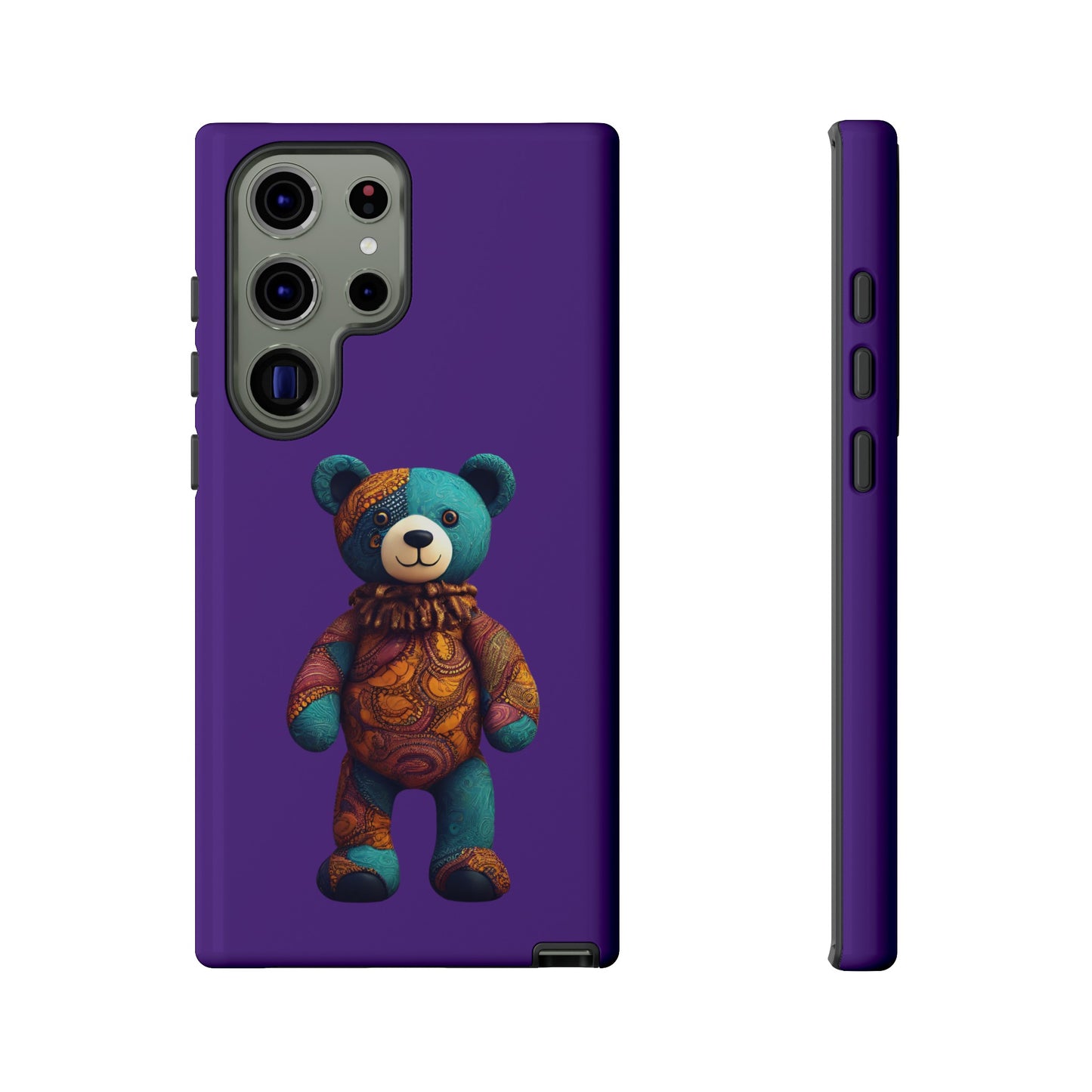 Purple and Blue Bear Samsung Tough Cases | African Samsung Case | Afrocentric Samsung Case
