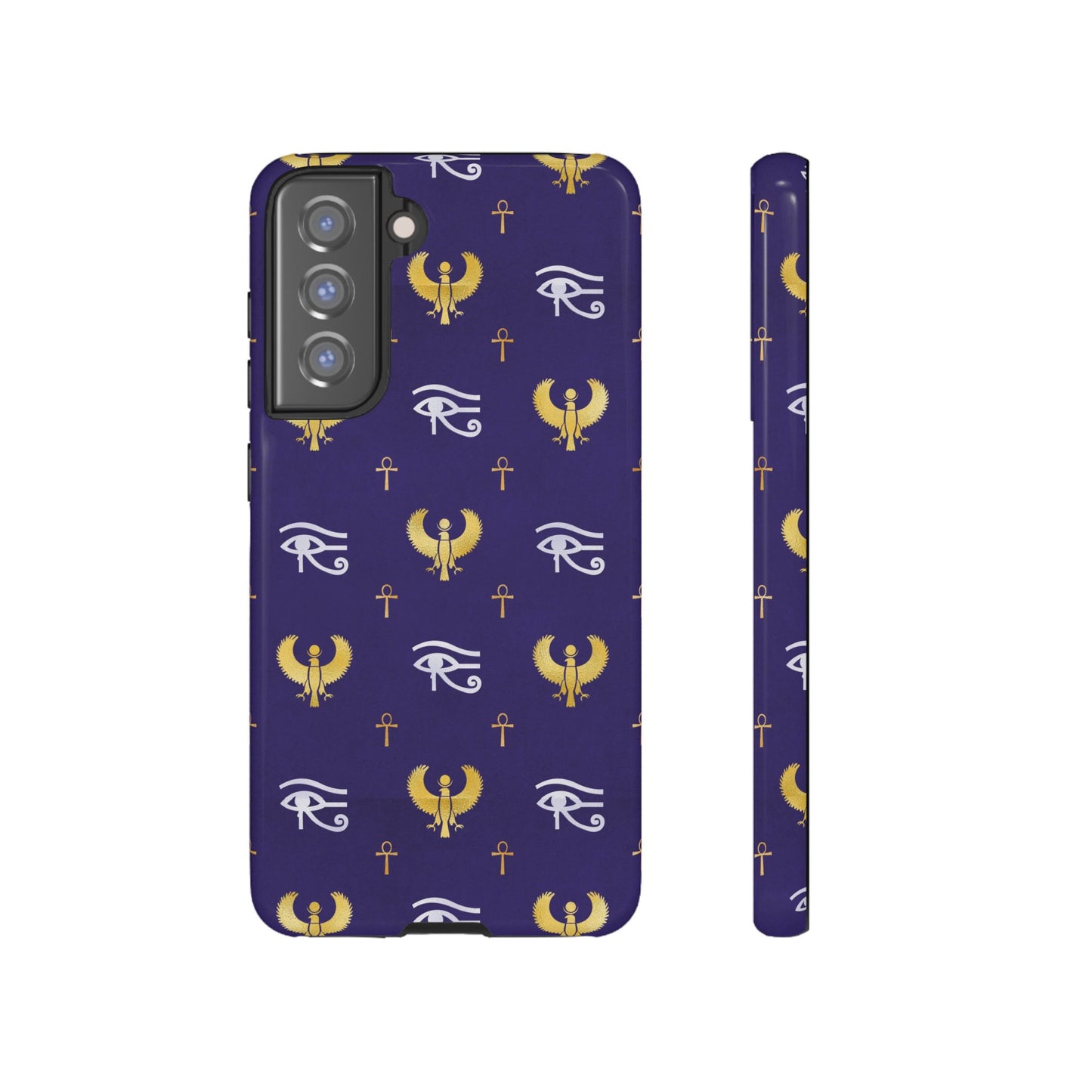 Blue Gold Egyptian Samsung Tough Cases | African Samsung Case | Afrocentric Samsung Case | Egyptian Samsung Case