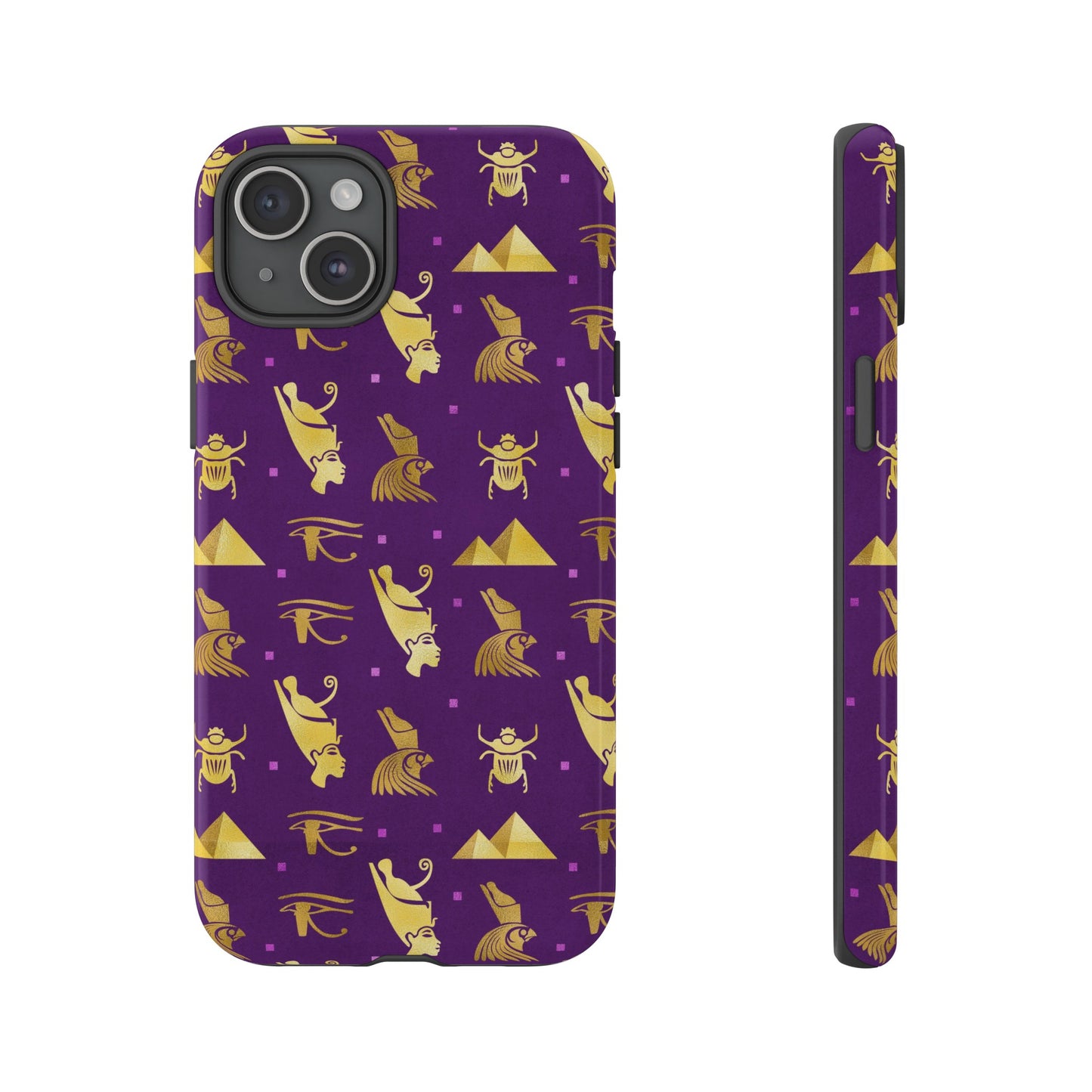 Purple and Gold Egyptian iPhone Tough Cases | Egyptian iPhone Case | Afrocentric iPhone Case
