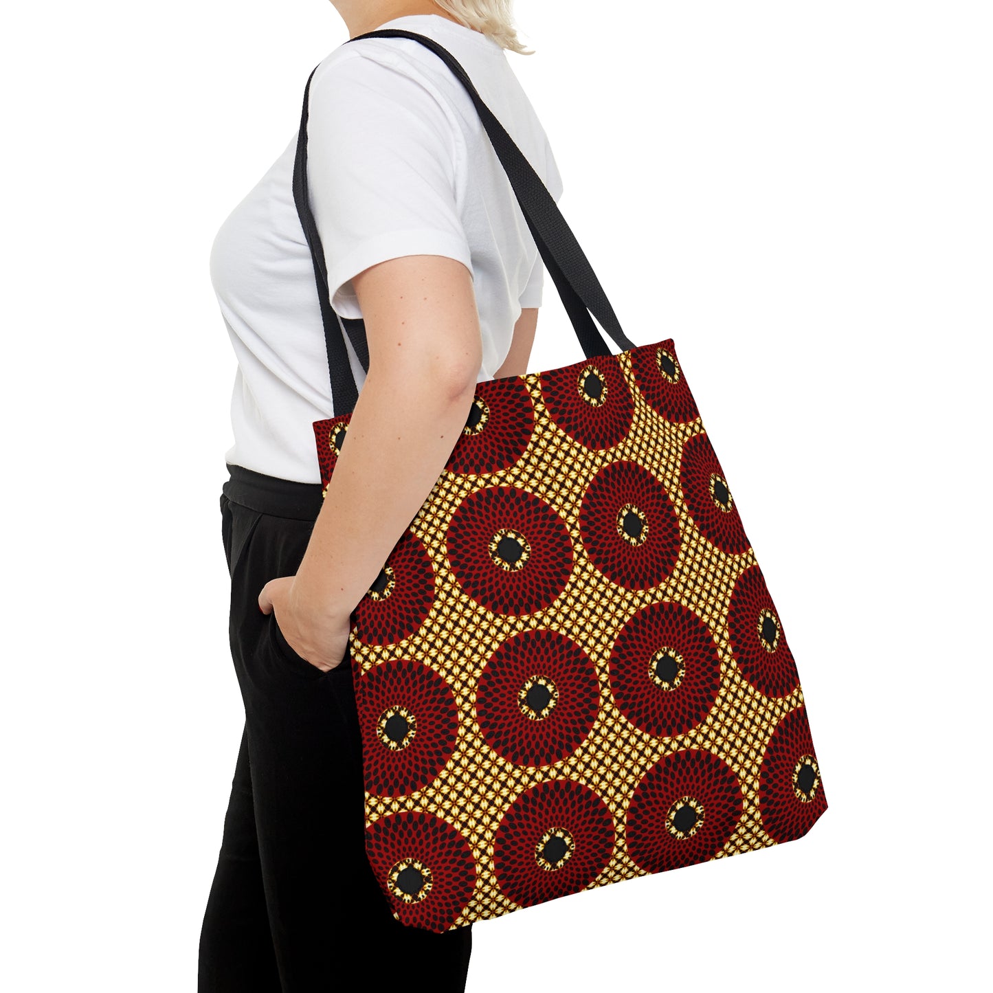 Ankara Circles Tote Bag