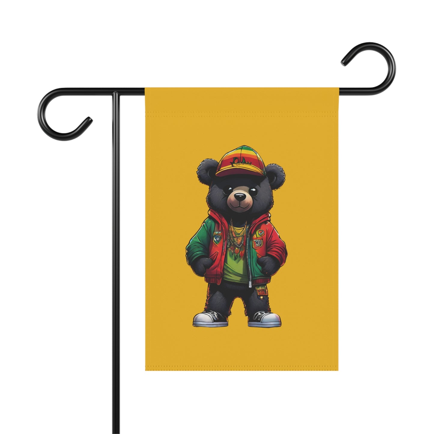 Rasta Bear Flag | House Banner | Black Gifts | Rasta Gifts