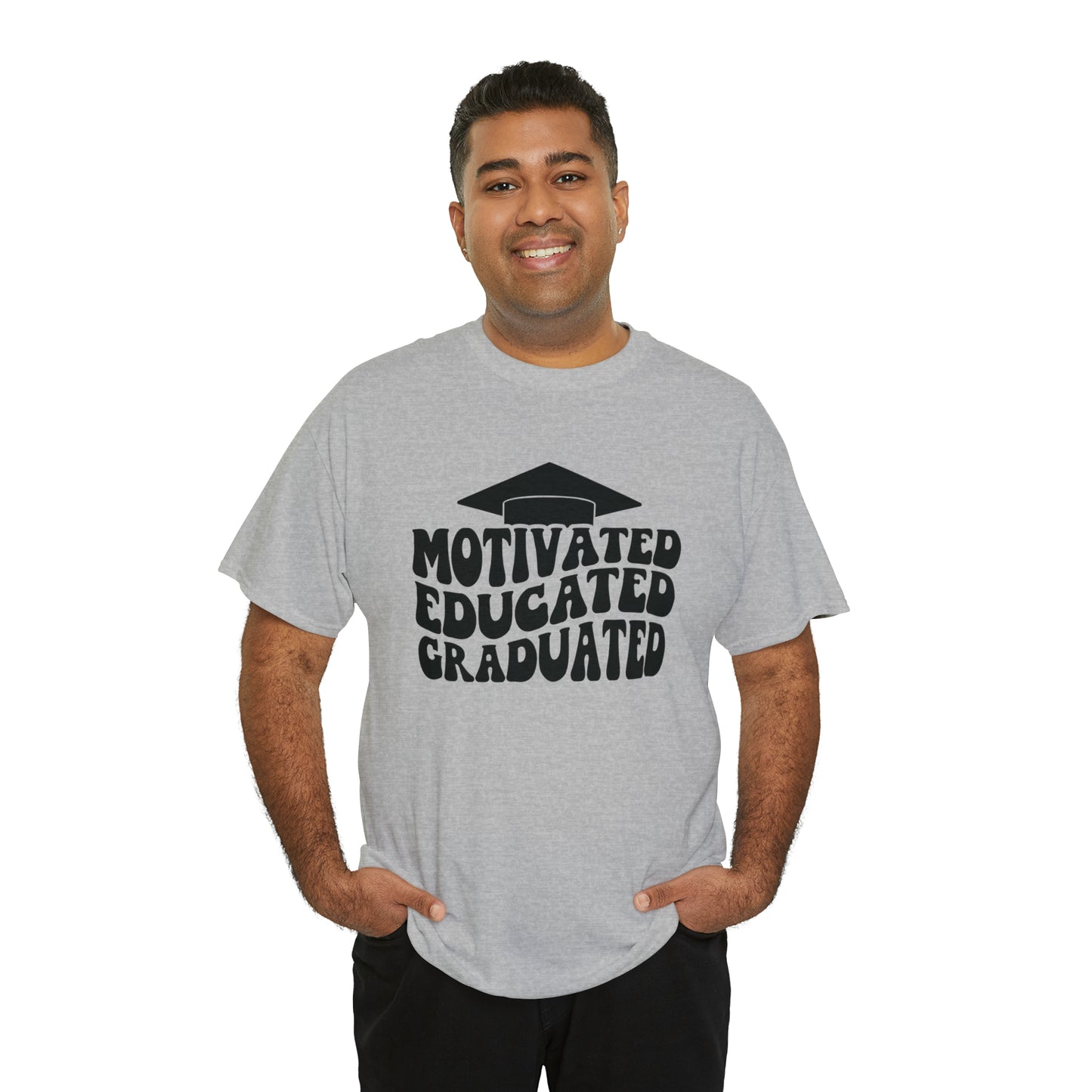 Motivated..Educated..Graduated Cotton Tee