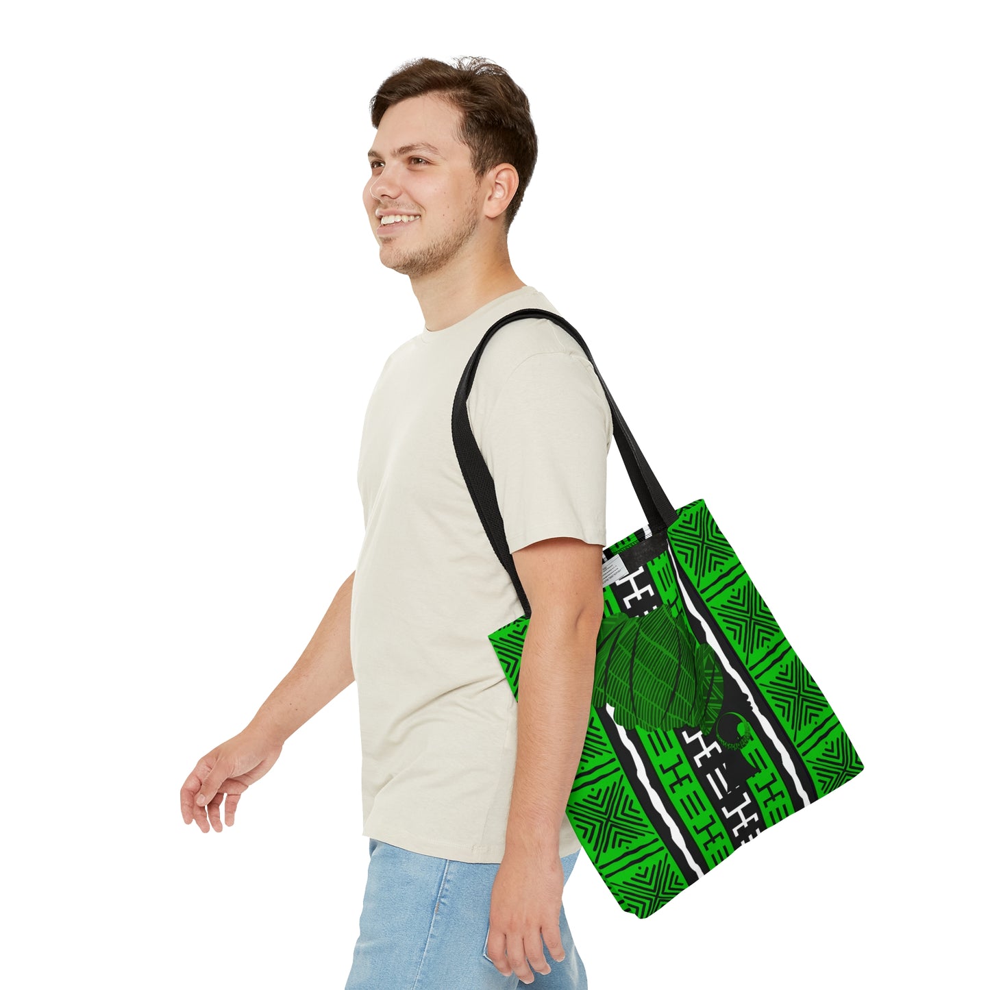Green Mudcloth  Tote Bag