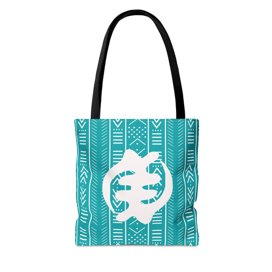 GYE NYAME - Supremacy of God Tote Bag Teal
