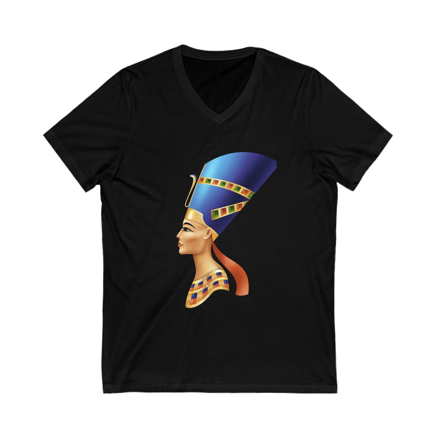 Nefertiti Unisex Jersey V-Neck Tee